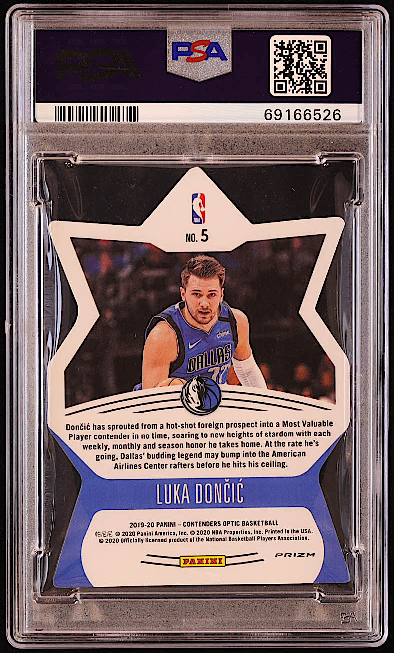 Luka Doncic 2019-20 Panini Contenders Optic Superstars #5 (PSA 10) at PristineAuction.com Luka Doncic 2019-20 Panini Contenders Optic Superstars #5 (PSA 10) at PristineAuction.com