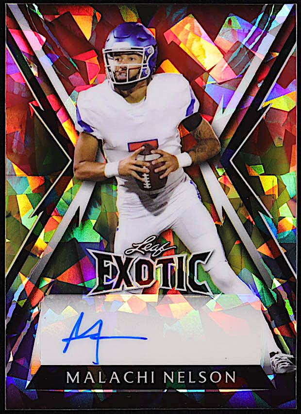 Malachi Nelson 2023 Leaf Exotic Crystal Parrot #BAMN1 RC #4/7 at PristineAuction.com Malachi Nelson 2023 Leaf Exotic Crystal Parrot #BAMN1 RC #4/7 at PristineAuction.com