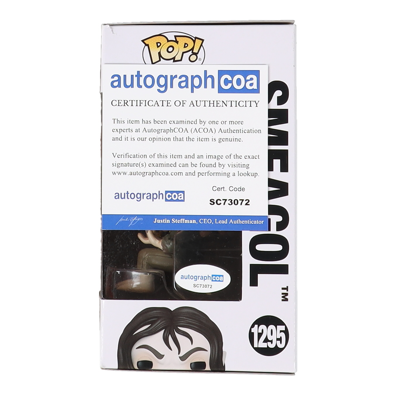 Andy Serkis Signed "The Lord of the Rings" #1295 Smeagol Funko Pop! Vinyl Figure (ACOA) at PristineAuction.com Andy Serkis Signed "The Lord of the Rings" #1295 Smeagol Funko Pop! Vinyl Figure (ACOA) at PristineAuction.com