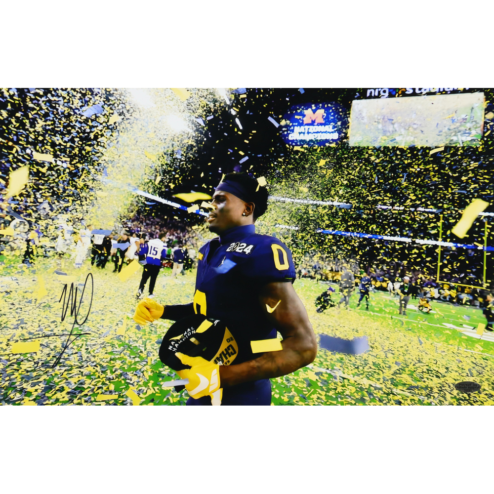 Photo 11x14 Signée Roman Wilson (Michigan Wolverines) - Authentifiée JSA
