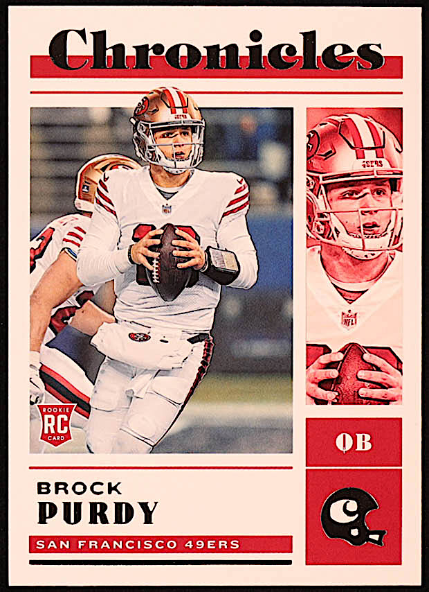 Brock Purdy 2022 Panini Chronicles #41 RC at PristineAuction.com Brock Purdy 2022 Panini Chronicles #41 RC at PristineAuction.com