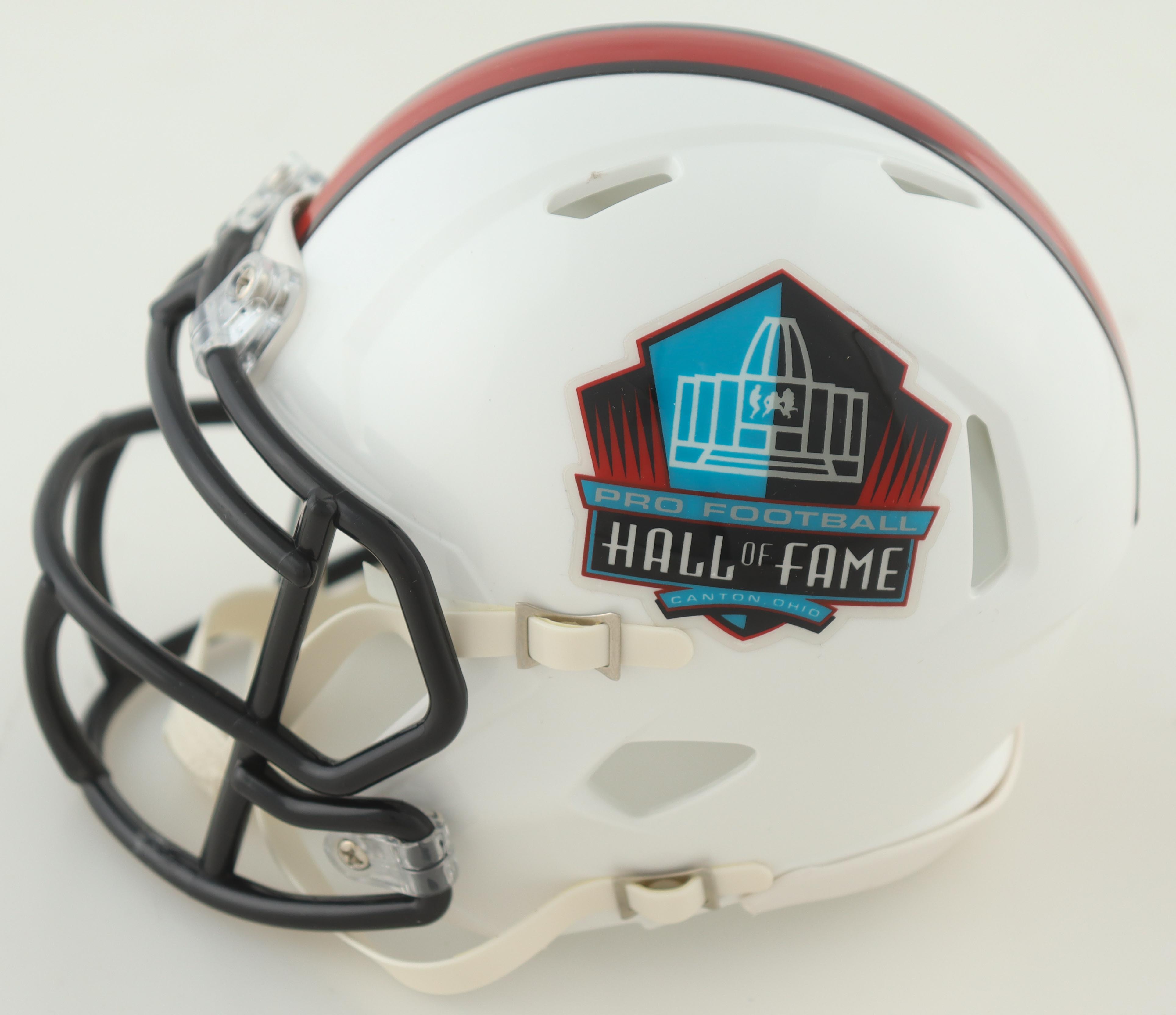 Joe DeLamielleure & Billy Shaw Signed Hall Of Fame Logo Speed Mini Helmet Inscribed "HOF '03" & "HOF '99" (TSE) at PristineAuction.com Joe DeLamielleure & Billy Shaw Signed Hall Of Fame Logo Speed Mini Helmet Inscribed "HOF '03" & "HOF '99" (TSE) at PristineAuction.com