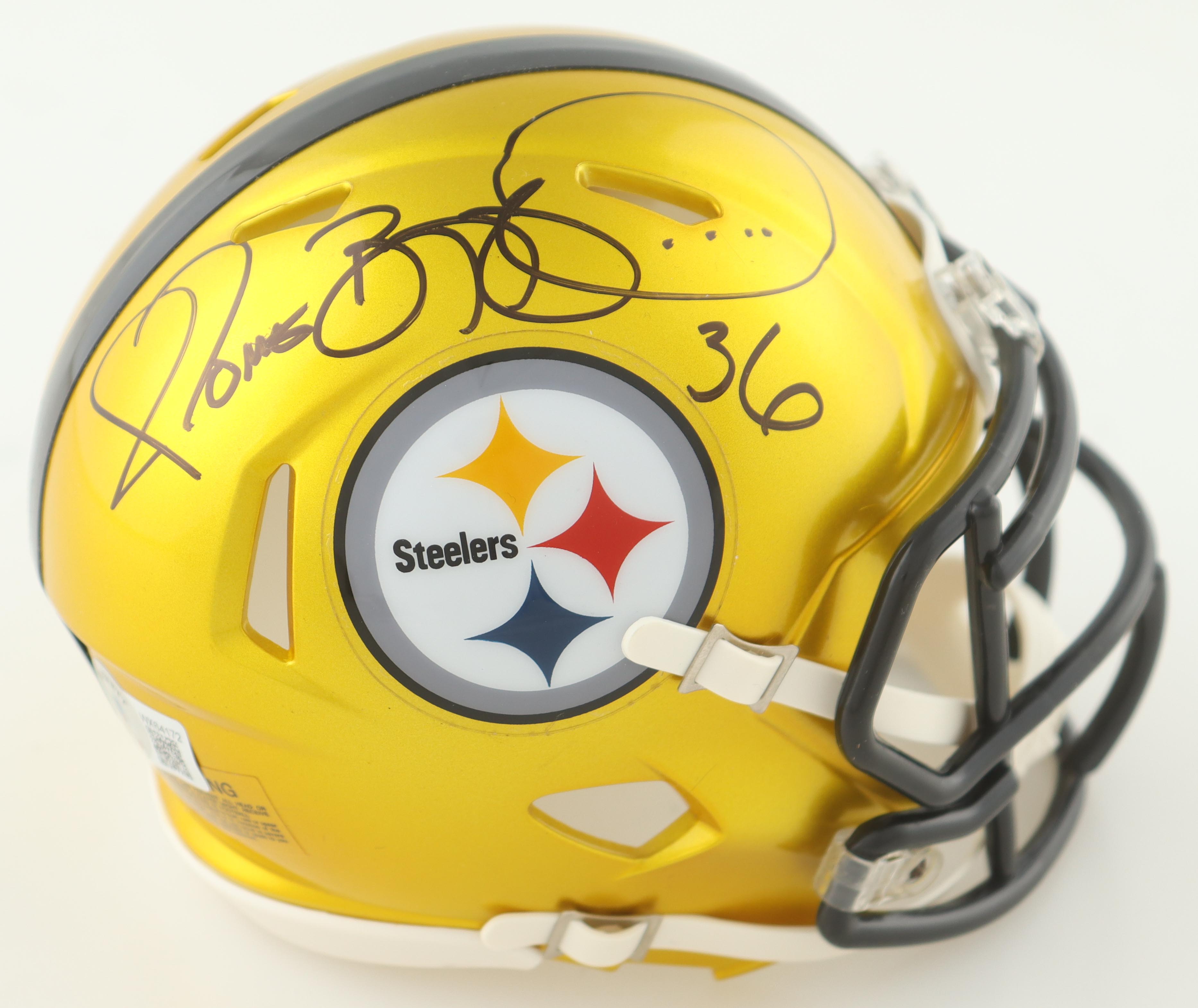 Jerome Bettis Signed Steelers Flash Alternate Speed Mini Helmet (Beckett) at PristineAuction.com Jerome Bettis Signed Steelers Flash Alternate Speed Mini Helmet (Beckett) at PristineAuction.com