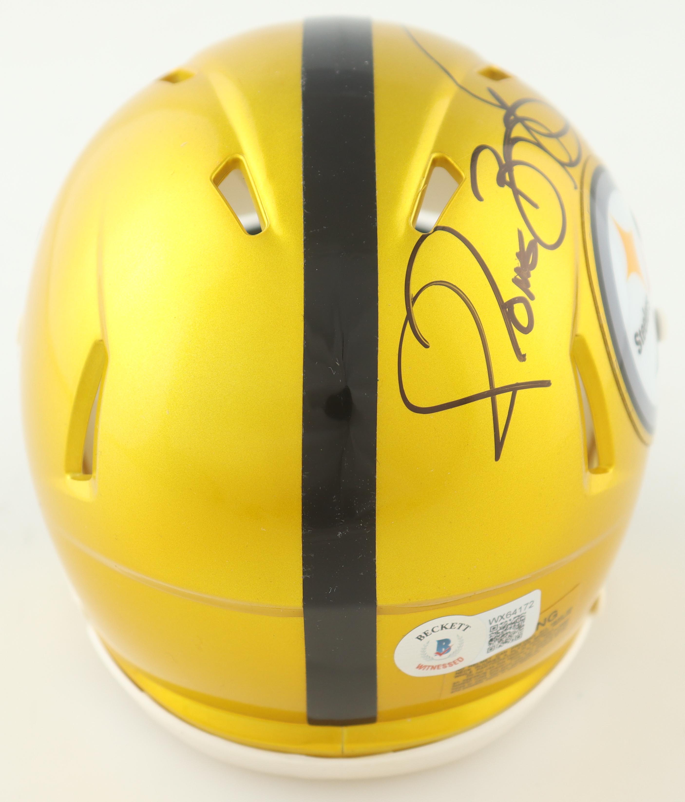 Jerome Bettis Signed Steelers Flash Alternate Speed Mini Helmet (Beckett) at PristineAuction.com Jerome Bettis Signed Steelers Flash Alternate Speed Mini Helmet (Beckett) at PristineAuction.com