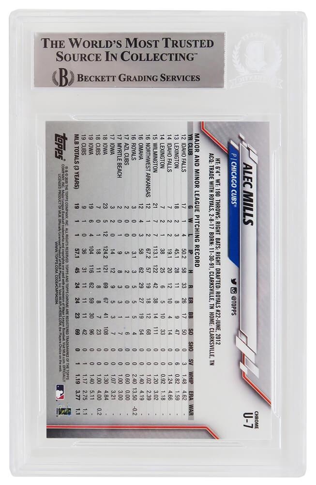 Alec Mills Signed 2020 Topps Chrome Update #U7 RC (BGS) at PristineAuction.com Alec Mills Signed 2020 Topps Chrome Update #U7 RC (BGS) at PristineAuction.com