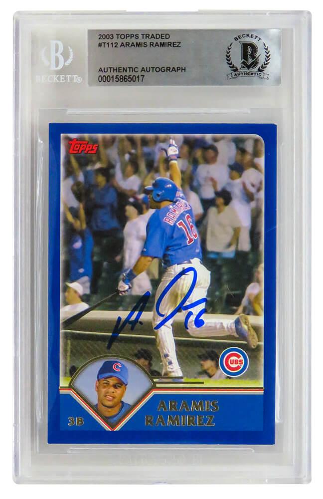 Aramis Ramirez Signed 2003 Topps Traded #T112 (BGS) at PristineAuction.com Aramis Ramirez Signed 2003 Topps Traded #T112 (BGS) at PristineAuction.com