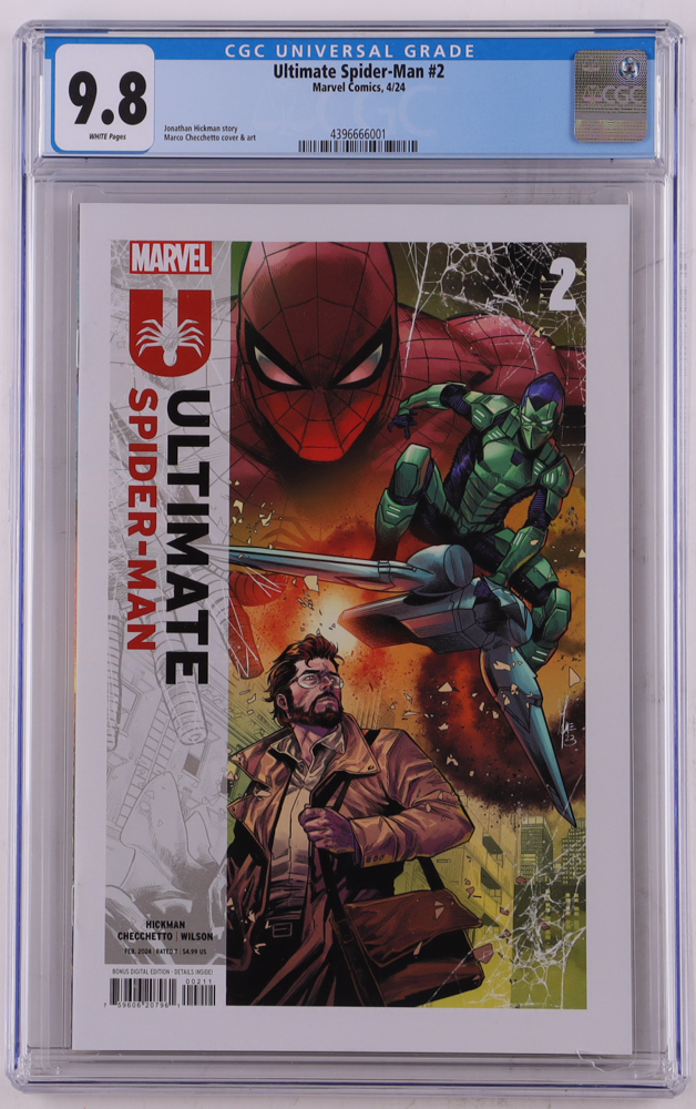 2024 "Ultimate Spider-Man" Issue #2 Marvel Comic Book (CGC 9.8) at PristineAuction.com 2024 "Ultimate Spider-Man" Issue #2 Marvel Comic Book (CGC 9.8) at PristineAuction.com