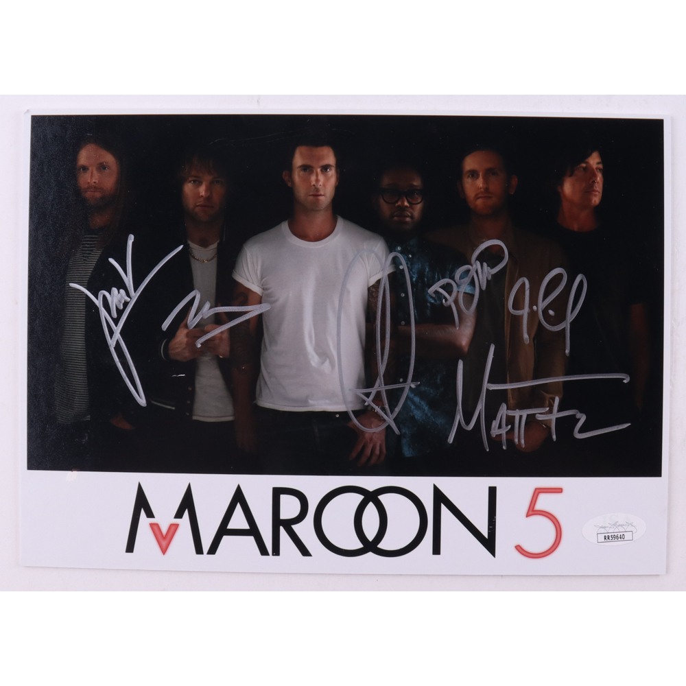 マルーン5 生サイン maroon5 Maroon 5 7x10 Photo Band-Signed by (5