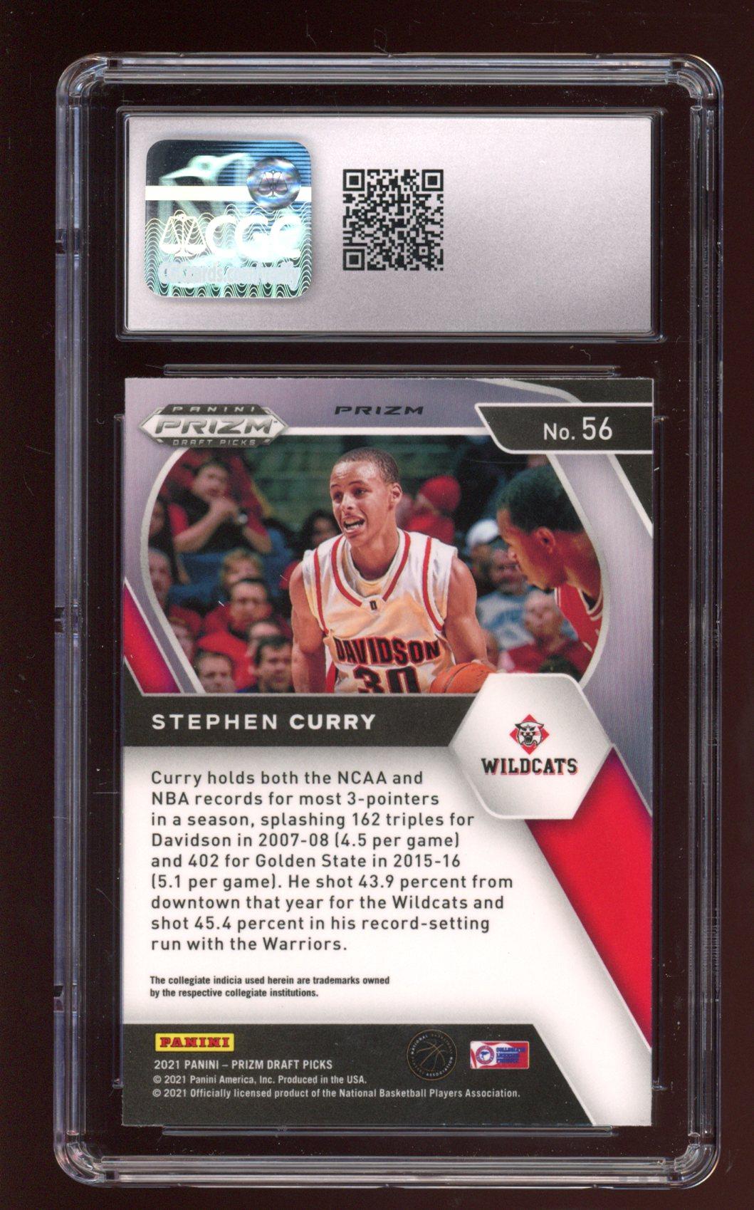 Stephen Curry 2021-22 Panini Prizm Draft Picks Prizms Silver #56 (CGC 9.5) at PristineAuction.com Stephen Curry 2021-22 Panini Prizm Draft Picks Prizms Silver #56 (CGC 9.5) at PristineAuction.com