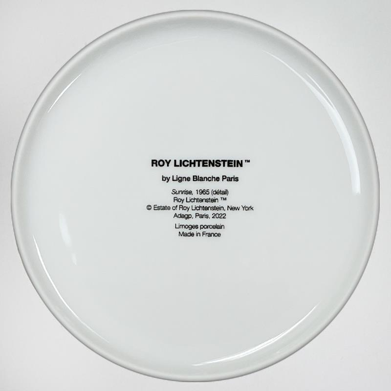 "Sunrise" 16x16 Custom Framed Limoges Porcelain Plate by Roy Lichtenstein at PristineAuction.com "Sunrise" 16x16 Custom Framed Limoges Porcelain Plate by Roy Lichtenstein at PristineAuction.com