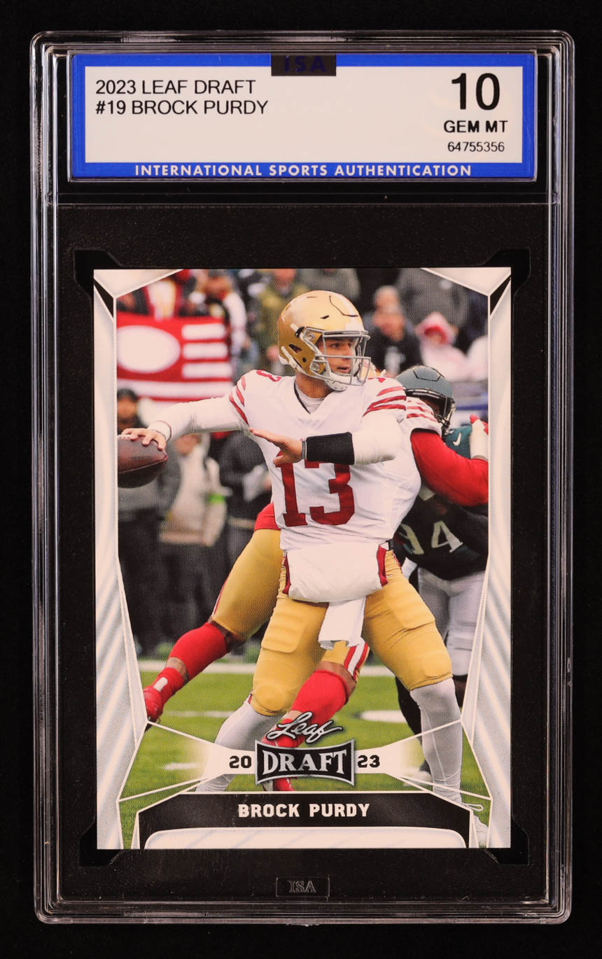 Brock Purdy 2023 Leaf Draft #19 (ISA 10) at PristineAuction.com Brock Purdy 2023 Leaf Draft #19 (ISA 10) at PristineAuction.com