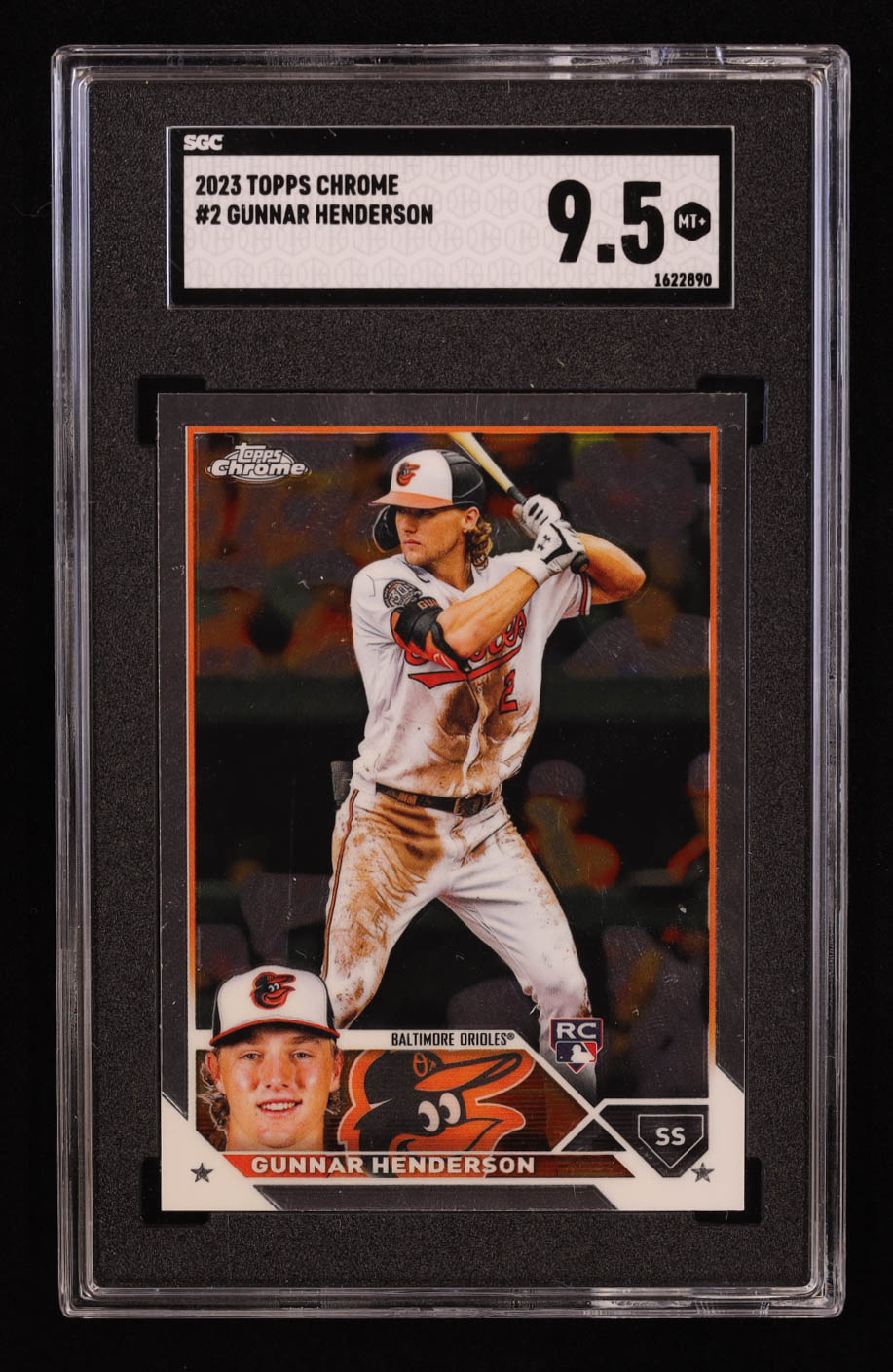 Gunnar Henderson 2023 Topps Chrome #2 RC (SGC 9.5) at PristineAuction.com Gunnar Henderson 2023 Topps Chrome #2 RC (SGC 9.5) at PristineAuction.com