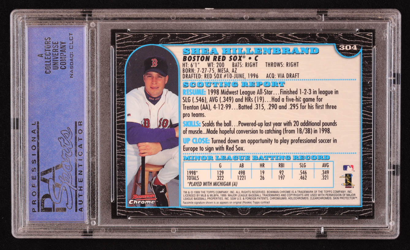 Shea Hillenbrand 1999 Bowman Chrome #304 RC (PSA 10) at PristineAuction.com Shea Hillenbrand 1999 Bowman Chrome #304 RC (PSA 10) at PristineAuction.com