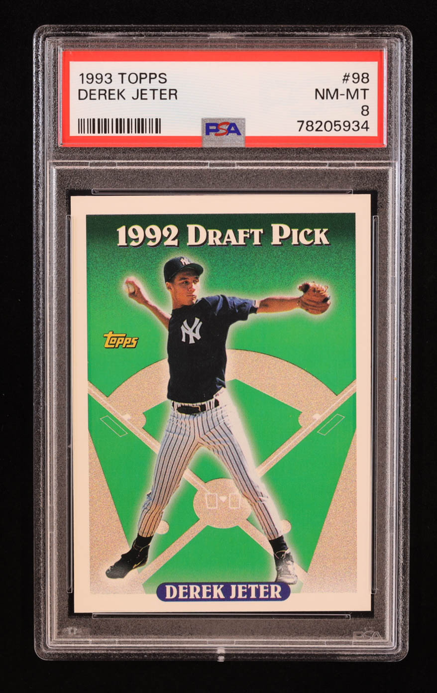 Derek Jeter 1993 Topps #98 RC (PSA 8) at PristineAuction.com Derek Jeter 1993 Topps #98 RC (PSA 8) at PristineAuction.com