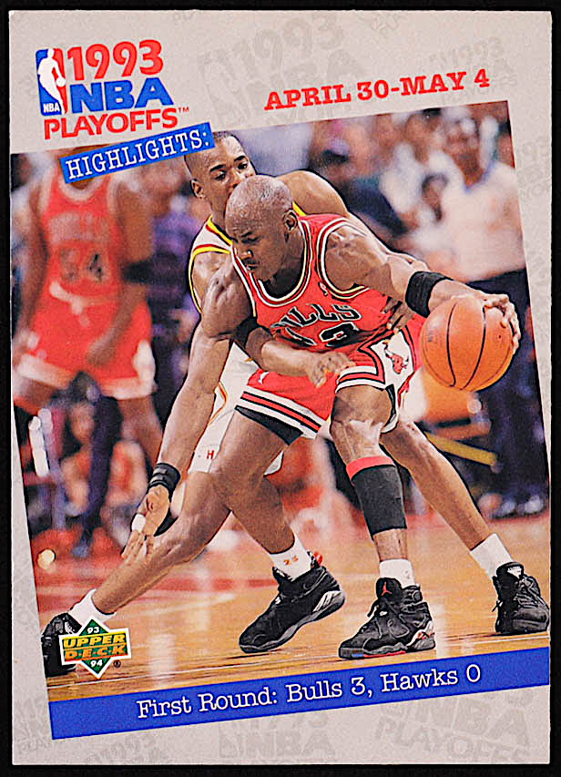 Michael Jordan / Stacey Augmon 1993-94 Upper Deck #180 PO at PristineAuction.com Michael Jordan / Stacey Augmon 1993-94 Upper Deck #180 PO at PristineAuction.com