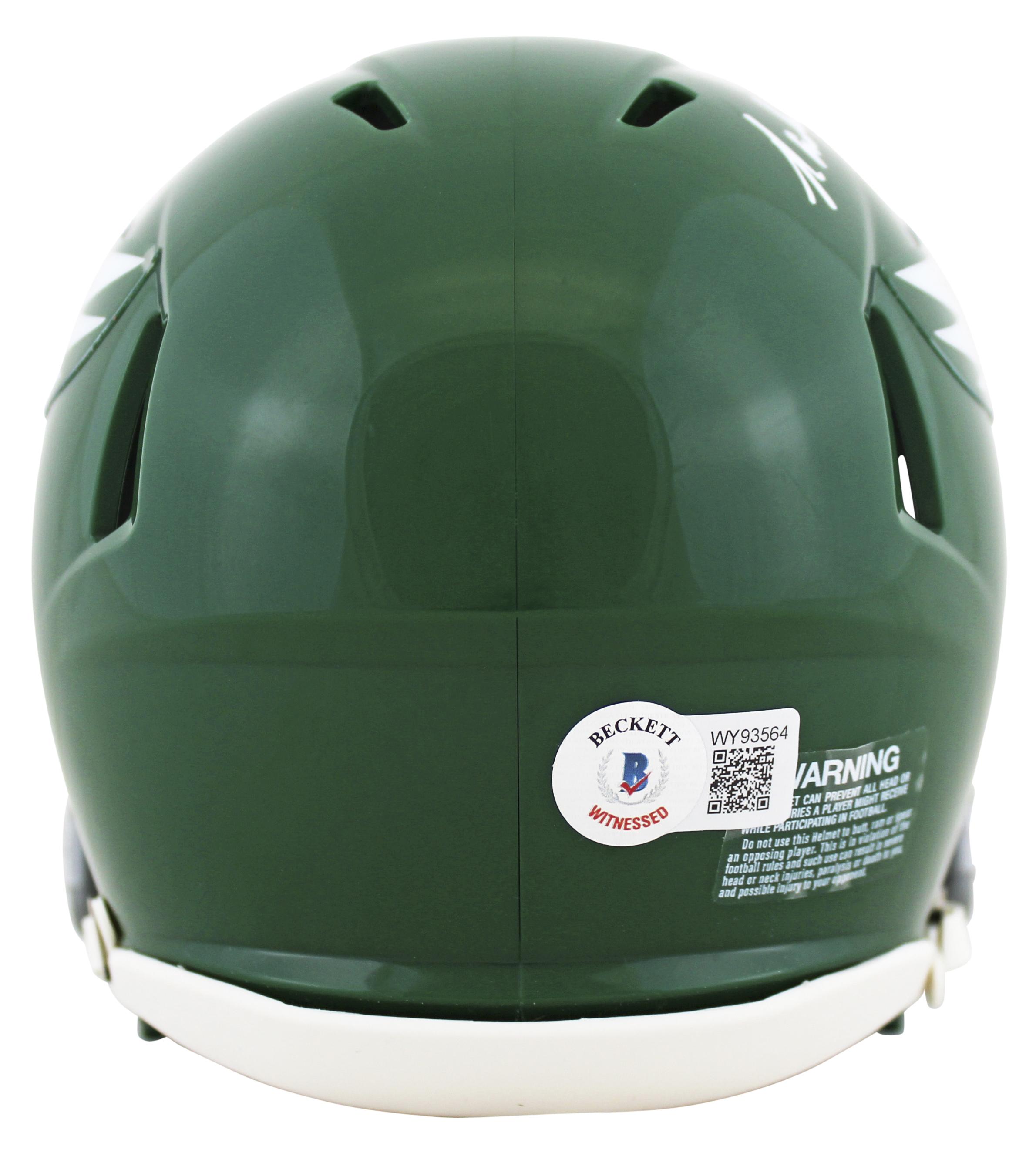 Randall Cunningham Signed Eagles Speed Mini Helmet with Display Case (Beckett) at PristineAuction.com Randall Cunningham Signed Eagles Speed Mini Helmet with Display Case (Beckett) at PristineAuction.com