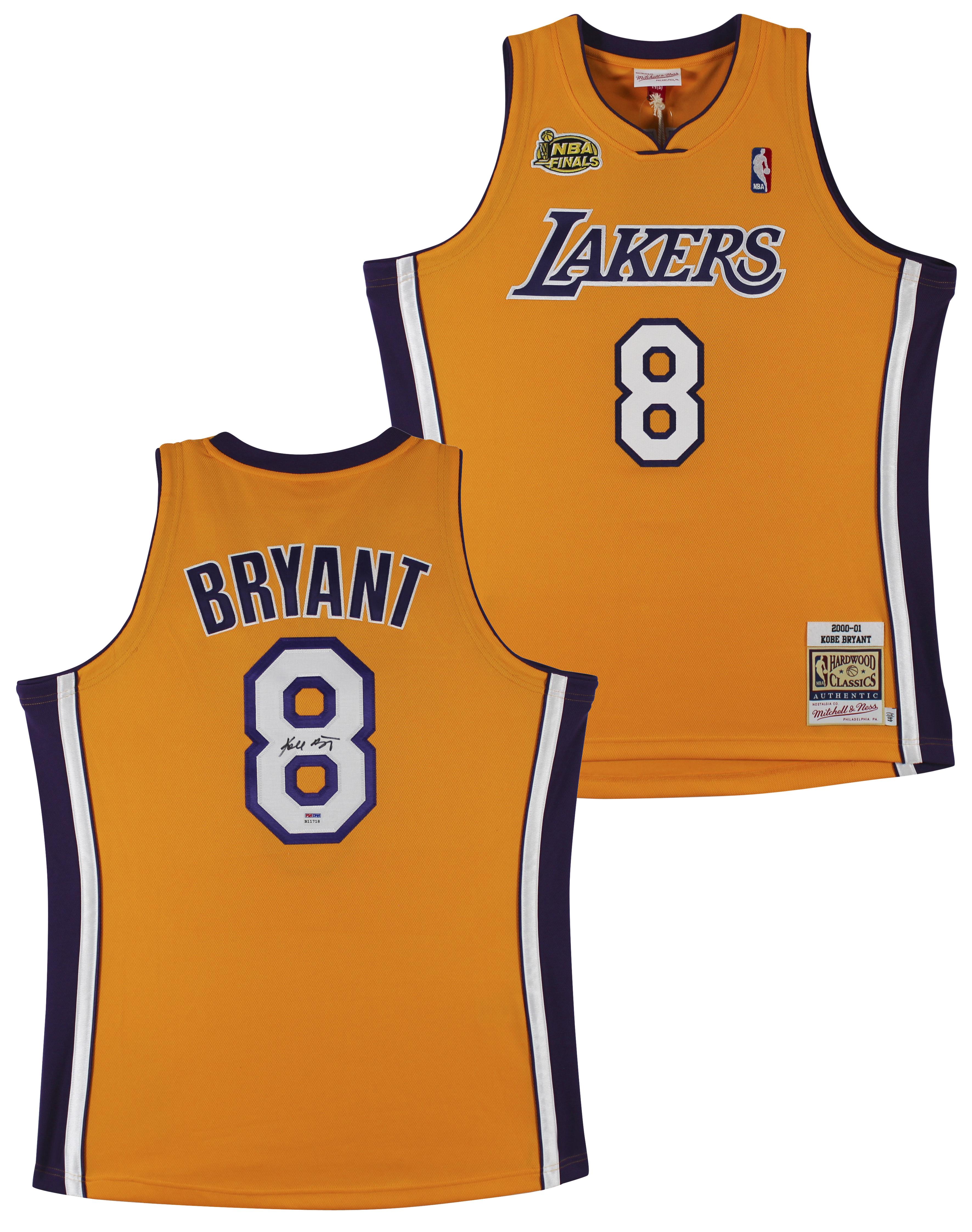 Kobe Bryant Signed 2000-01 Lakers Nike Jersey with NBA Finals Patch (PSA) at PristineAuction.com Kobe Bryant Signed 2000-01 Lakers Nike Jersey with NBA Finals Patch (PSA) at PristineAuction.com
