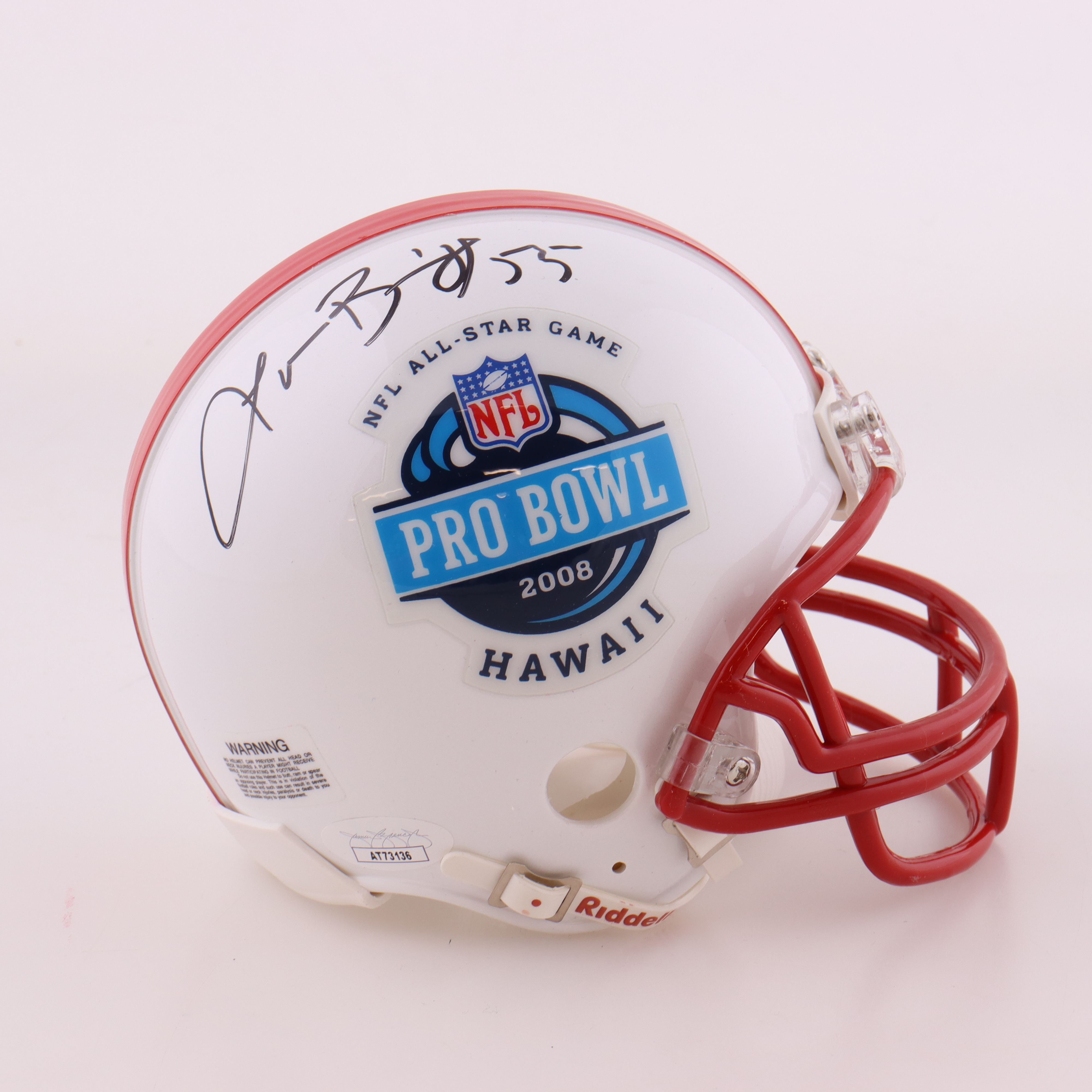 Lance Briggs Signed 2008 NFL Pro Bowl Mini Helmet (JSA) at PristineAuction.com Lance Briggs Signed 2008 NFL Pro Bowl Mini Helmet (JSA) at PristineAuction.com