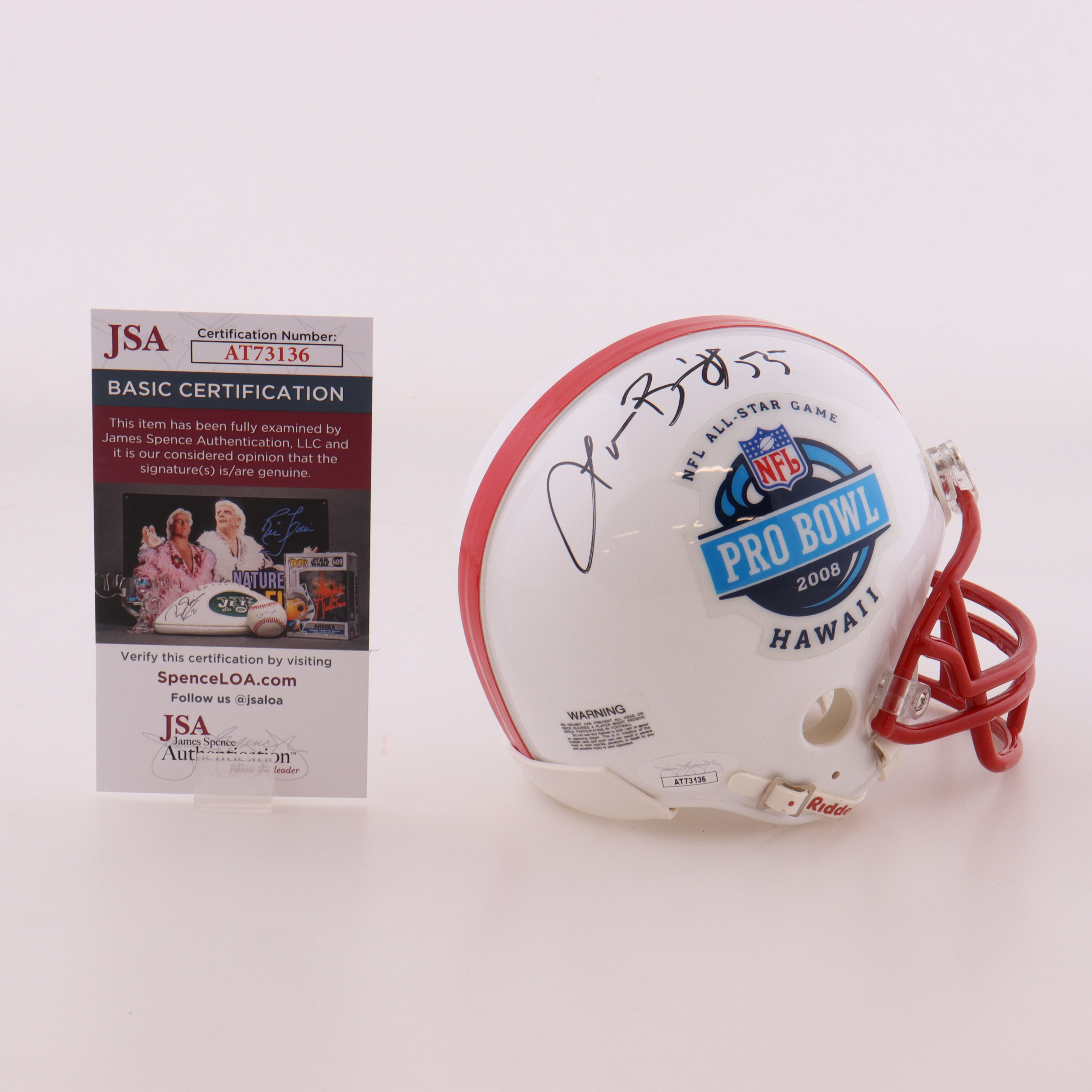 Lance Briggs Signed 2008 NFL Pro Bowl Mini Helmet (JSA) at PristineAuction.com Lance Briggs Signed 2008 NFL Pro Bowl Mini Helmet (JSA) at PristineAuction.com