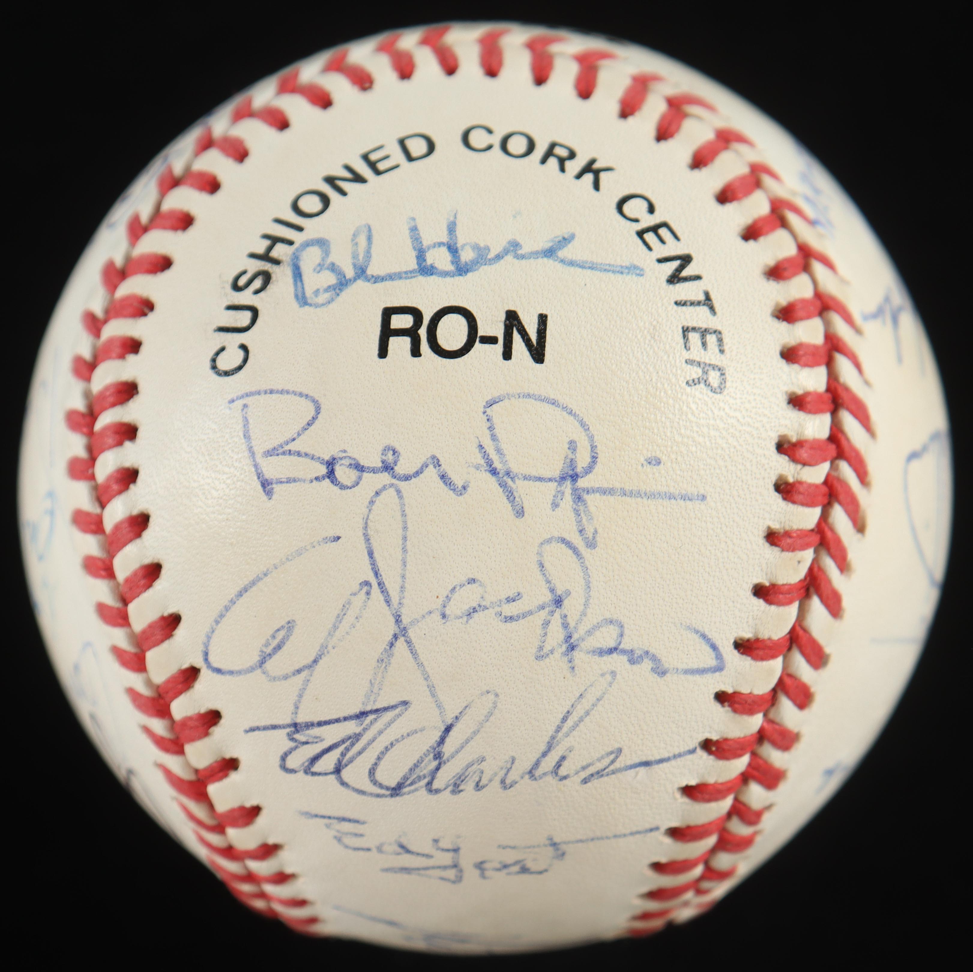 1969 Mets ONL Baseball Team-Signed by (23) with Tom Seaver, Ron Swoboda, Bud Harrelson, Ed Kranepool with Display Case (PSA) at PristineAuction.com 1969 Mets ONL Baseball Team-Signed by (23) with Tom Seaver, Ron Swoboda, Bud Harrelson, Ed Kranepool with Display Case (PSA) at PristineAuction.com
