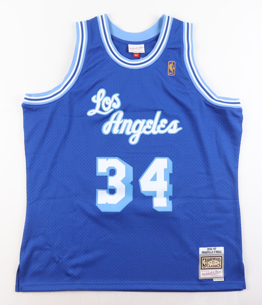 Shaquille O'Neal Signed Lakers Jersey (Fanatics) at PristineAuction.com Shaquille O'Neal Signed Lakers Jersey (Fanatics) at PristineAuction.com