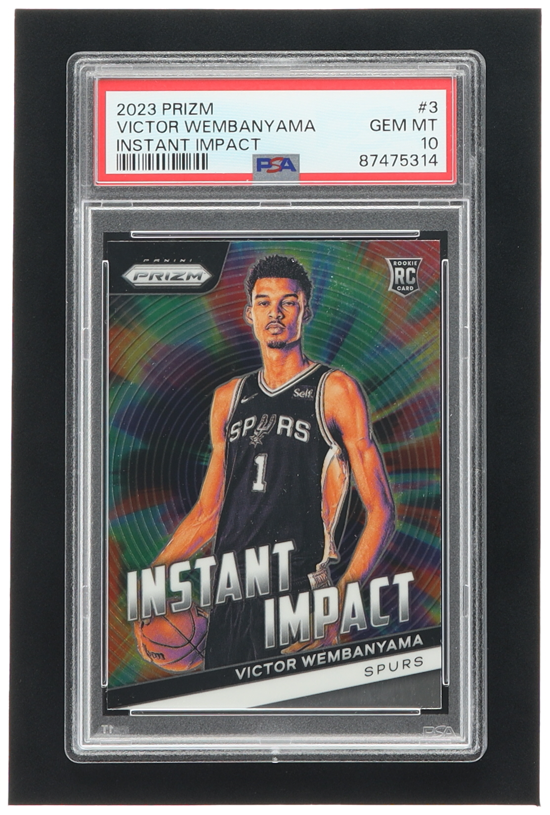 Victor Wembanyama 2023-24 Panini Prizm Instant Impact #3 RC (PSA 10) at PristineAuction.com Victor Wembanyama 2023-24 Panini Prizm Instant Impact #3 RC (PSA 10) at PristineAuction.com