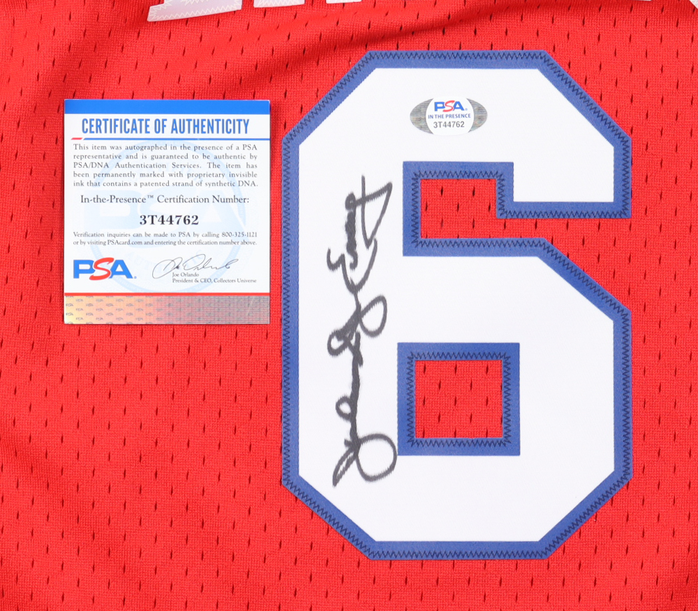 Julius "Dr. J" Erving Signed 76ers Jersey (PSA) at PristineAuction.com Julius "Dr. J" Erving Signed 76ers Jersey (PSA) at PristineAuction.com