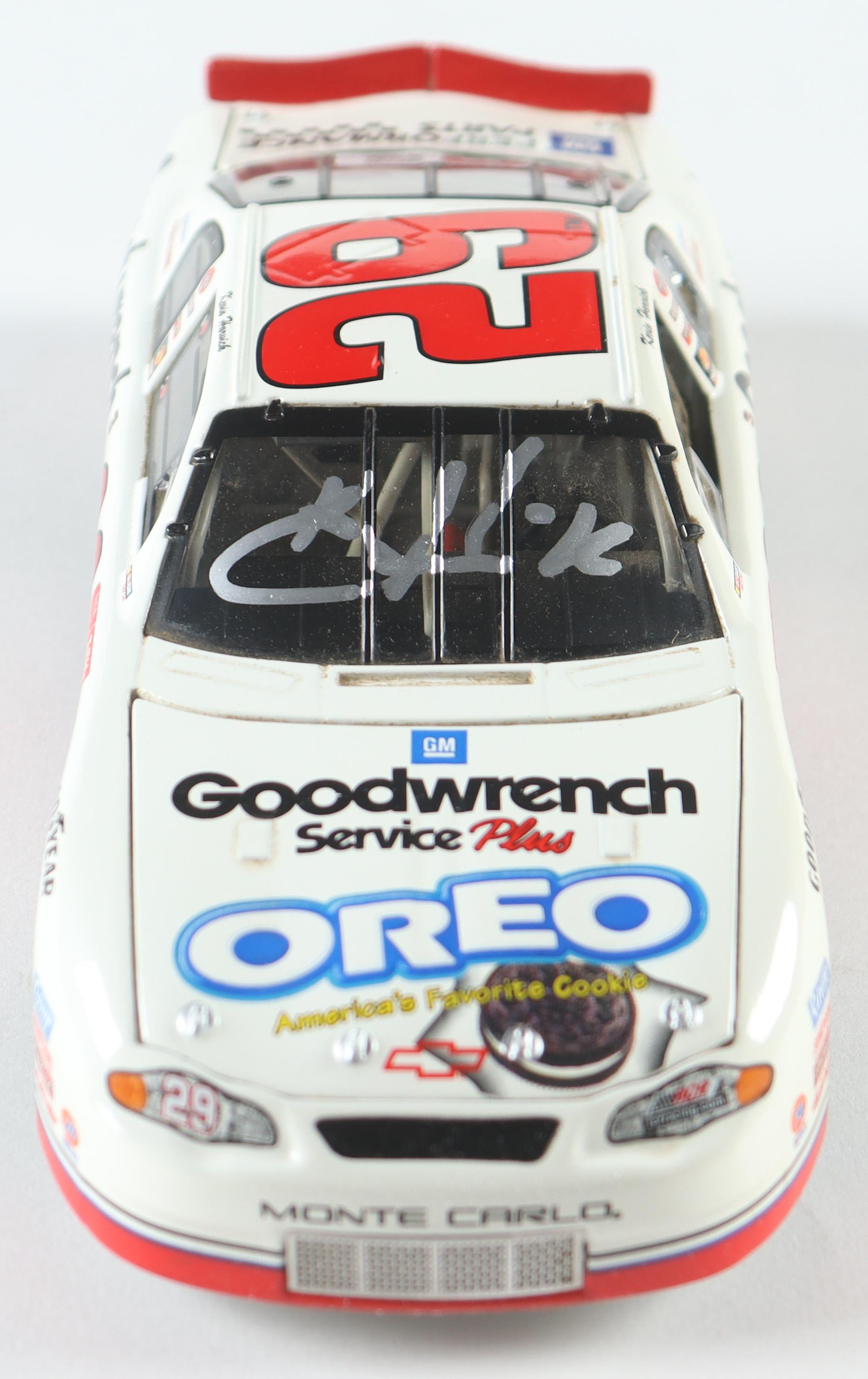 Kevin Harvick Signed LE #29 GM Goodwrench Service OREO Show Car 2001 Monte Carlo 1:24 Die-Cast Car (PA) at PristineAuction.com Kevin Harvick Signed LE #29 GM Goodwrench Service OREO Show Car 2001 Monte Carlo 1:24 Die-Cast Car (PA) at PristineAuction.com
