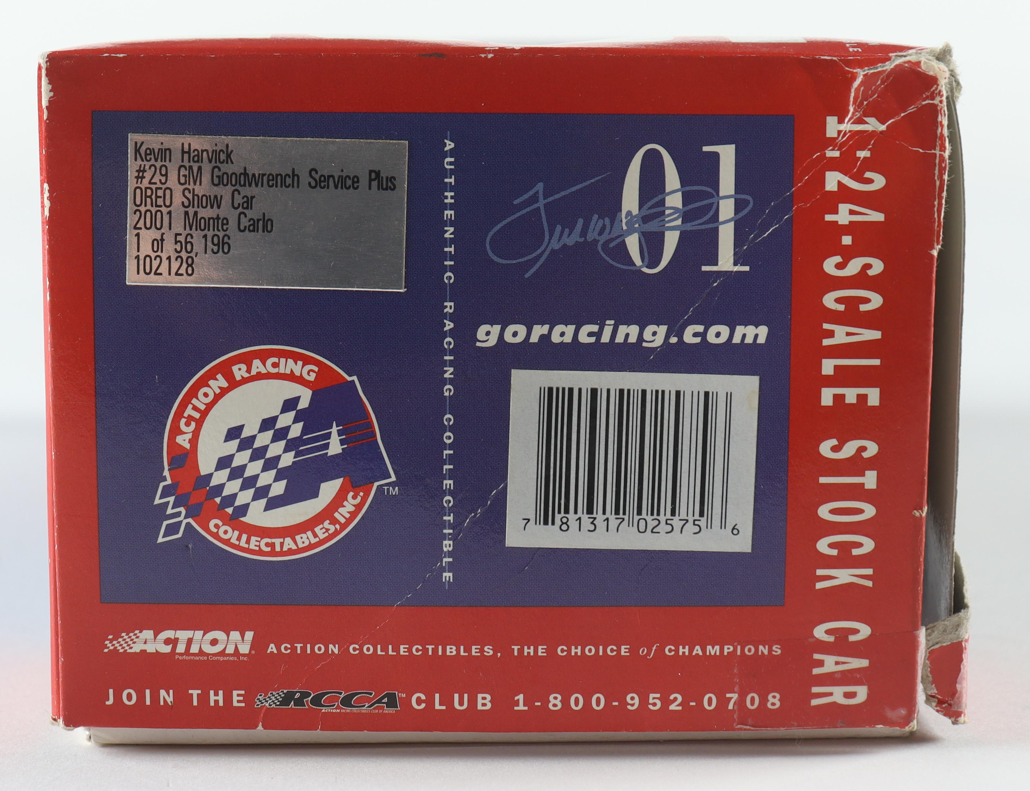 Kevin Harvick Signed LE #29 GM Goodwrench Service OREO Show Car 2001 Monte Carlo 1:24 Die-Cast Car (PA) at PristineAuction.com Kevin Harvick Signed LE #29 GM Goodwrench Service OREO Show Car 2001 Monte Carlo 1:24 Die-Cast Car (PA) at PristineAuction.com