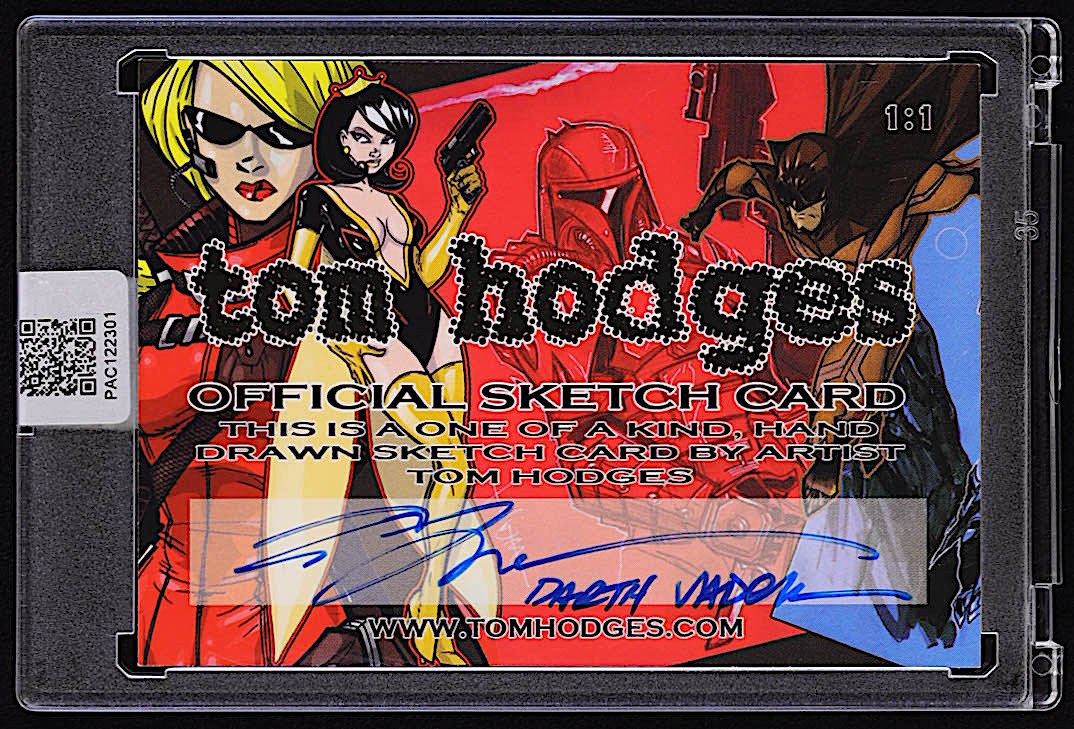 Darth Vader | James Earl Jones | Star Wars | Original Art Sketch Card by Tom Hodges (1/1 Original Art) at PristineAuction.com Darth Vader | James Earl Jones | Star Wars | Original Art Sketch Card by Tom Hodges (1/1 Original Art) at PristineAuction.com