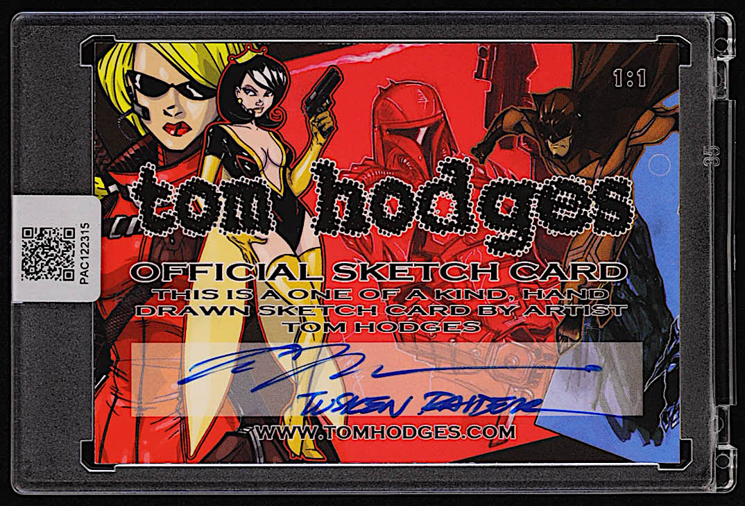 Tusken Raider | Peter Diamond | Star Wars | Original Art Sketch Card by Tom Hodges (1/1 Original Art) at PristineAuction.com Tusken Raider | Peter Diamond | Star Wars | Original Art Sketch Card by Tom Hodges (1/1 Original Art) at PristineAuction.com