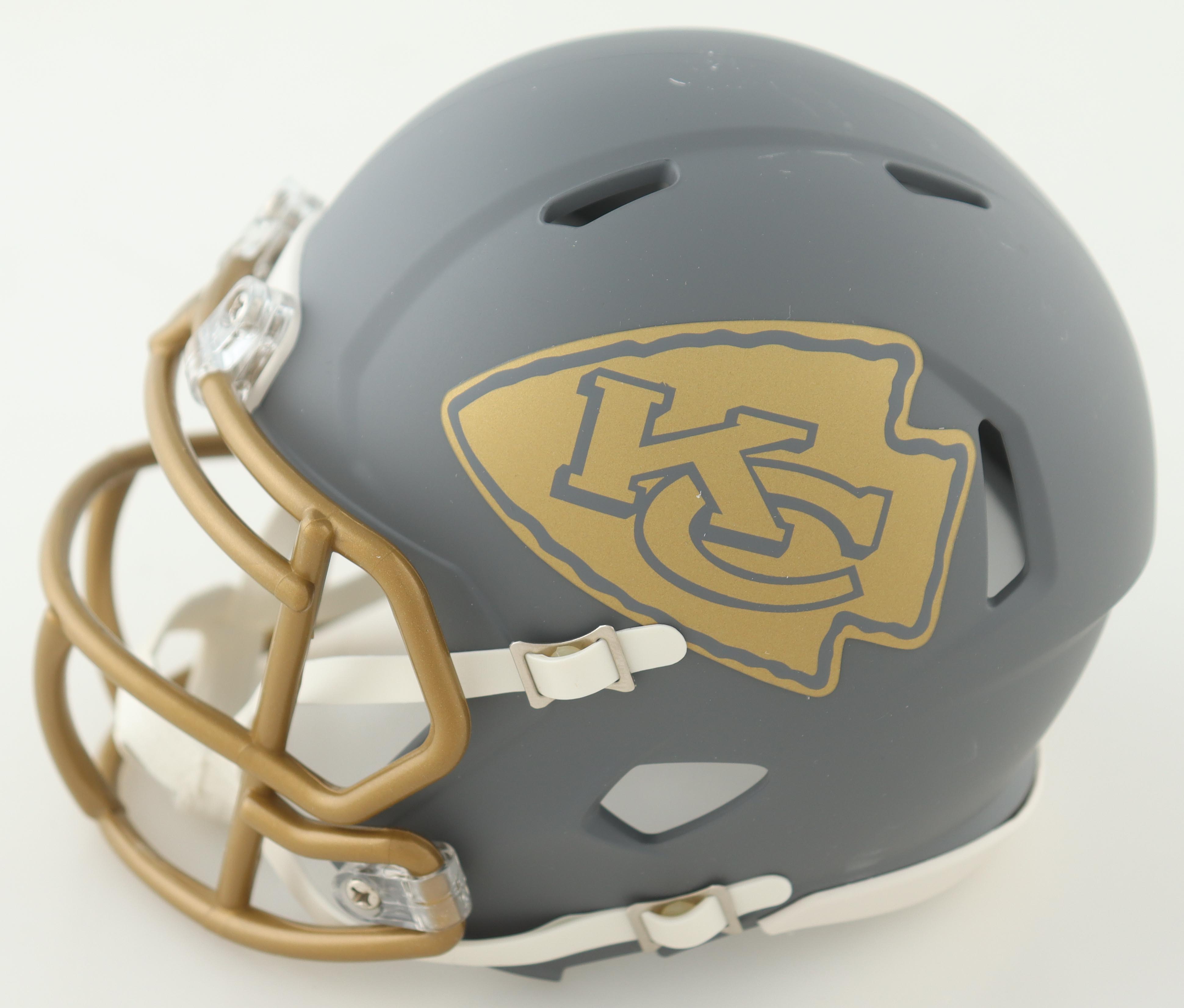 Marquise Brown Signed Chiefs Slate Alternate Speed Mini Helmet (JSA) at PristineAuction.com Marquise Brown Signed Chiefs Slate Alternate Speed Mini Helmet (JSA) at PristineAuction.com