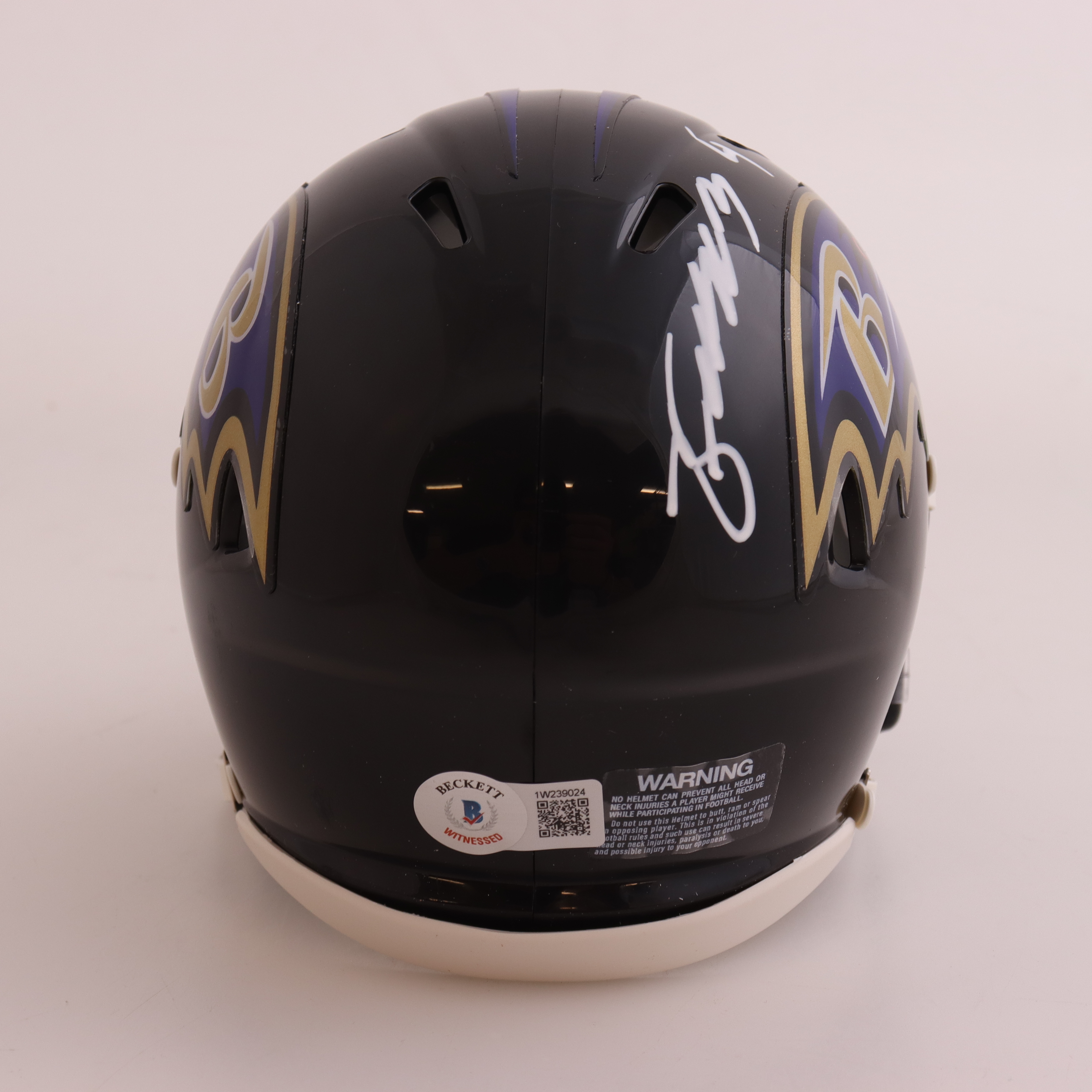 Zay Flowers Signed Ravens Speed Mini Helmet (Beckett) at PristineAuction.com Zay Flowers Signed Ravens Speed Mini Helmet (Beckett) at PristineAuction.com