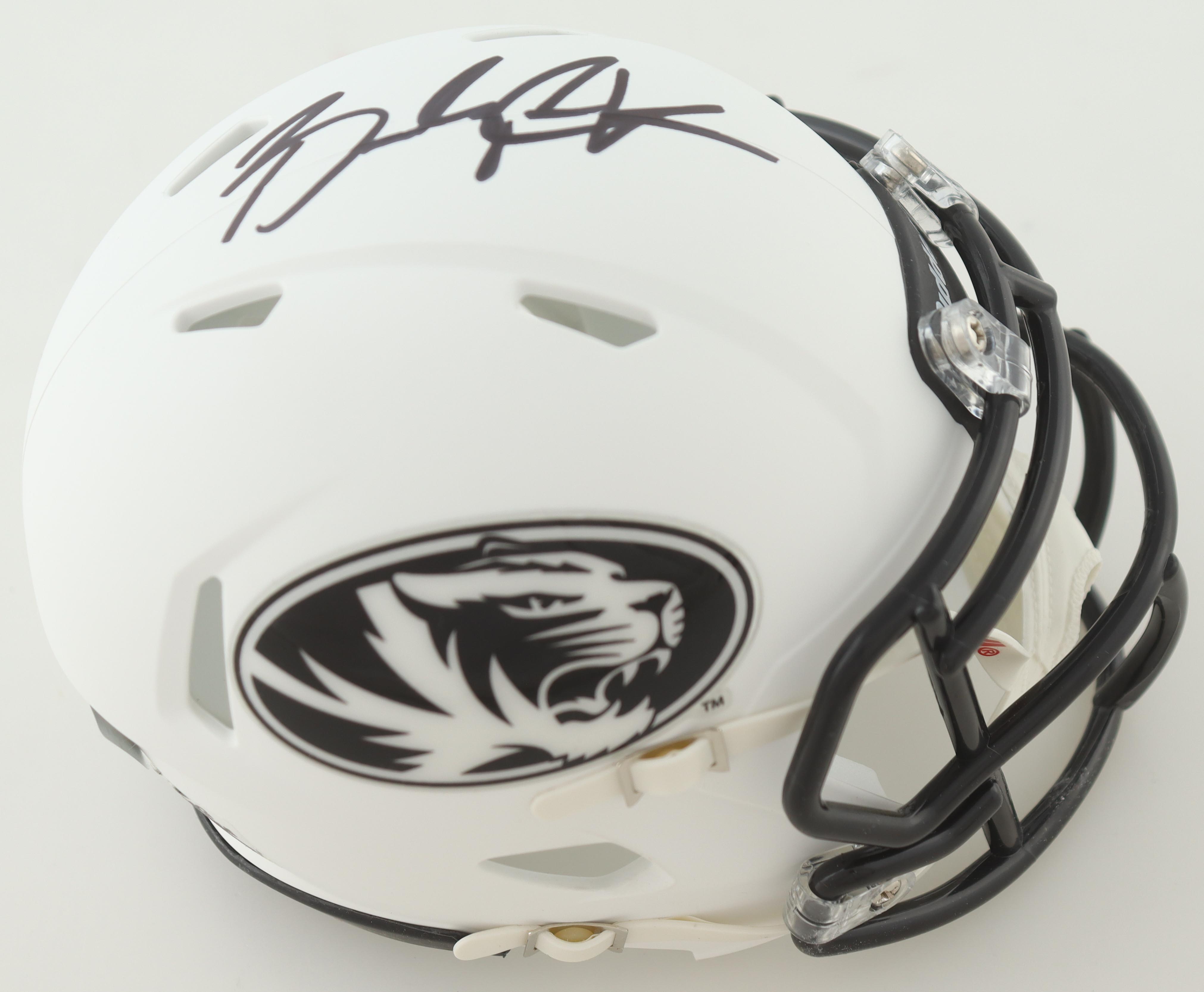 Brady Cook Signed Missouri Tigers Speed Mini Helmet (Beckett) at PristineAuction.com Brady Cook Signed Missouri Tigers Speed Mini Helmet (Beckett) at PristineAuction.com