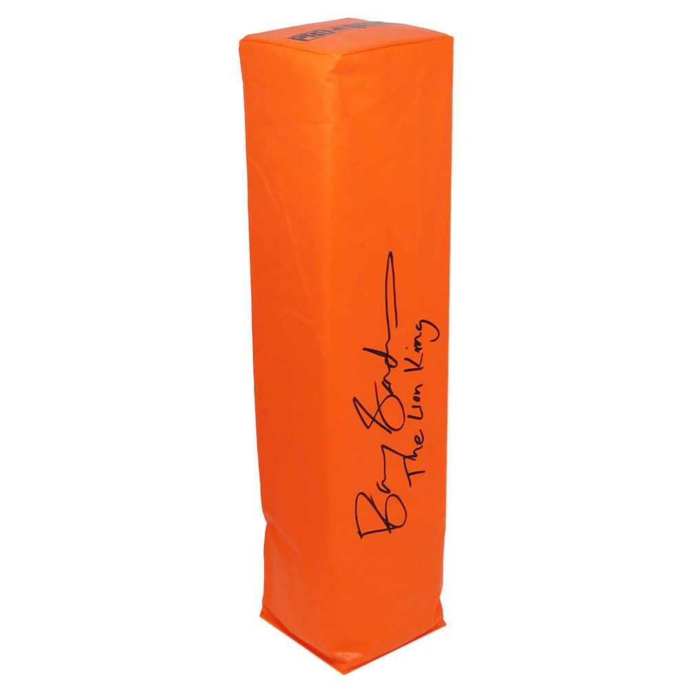 Barry Sanders Signed FullSize Pylon Inscribed "The Lion King" (Schwartz) Pristine Auction