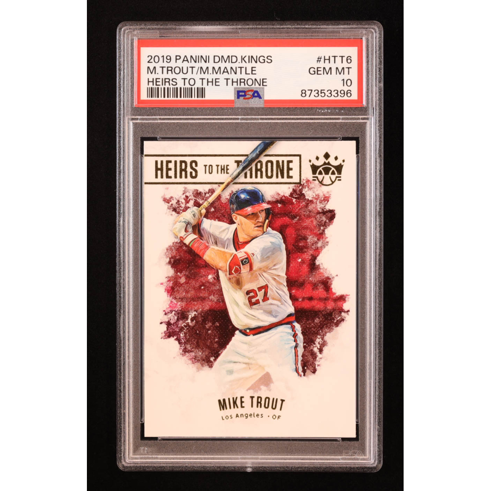 Mickey Mantle / Mike Trout 2019 Diamond Kings Heirs to the Throne 6