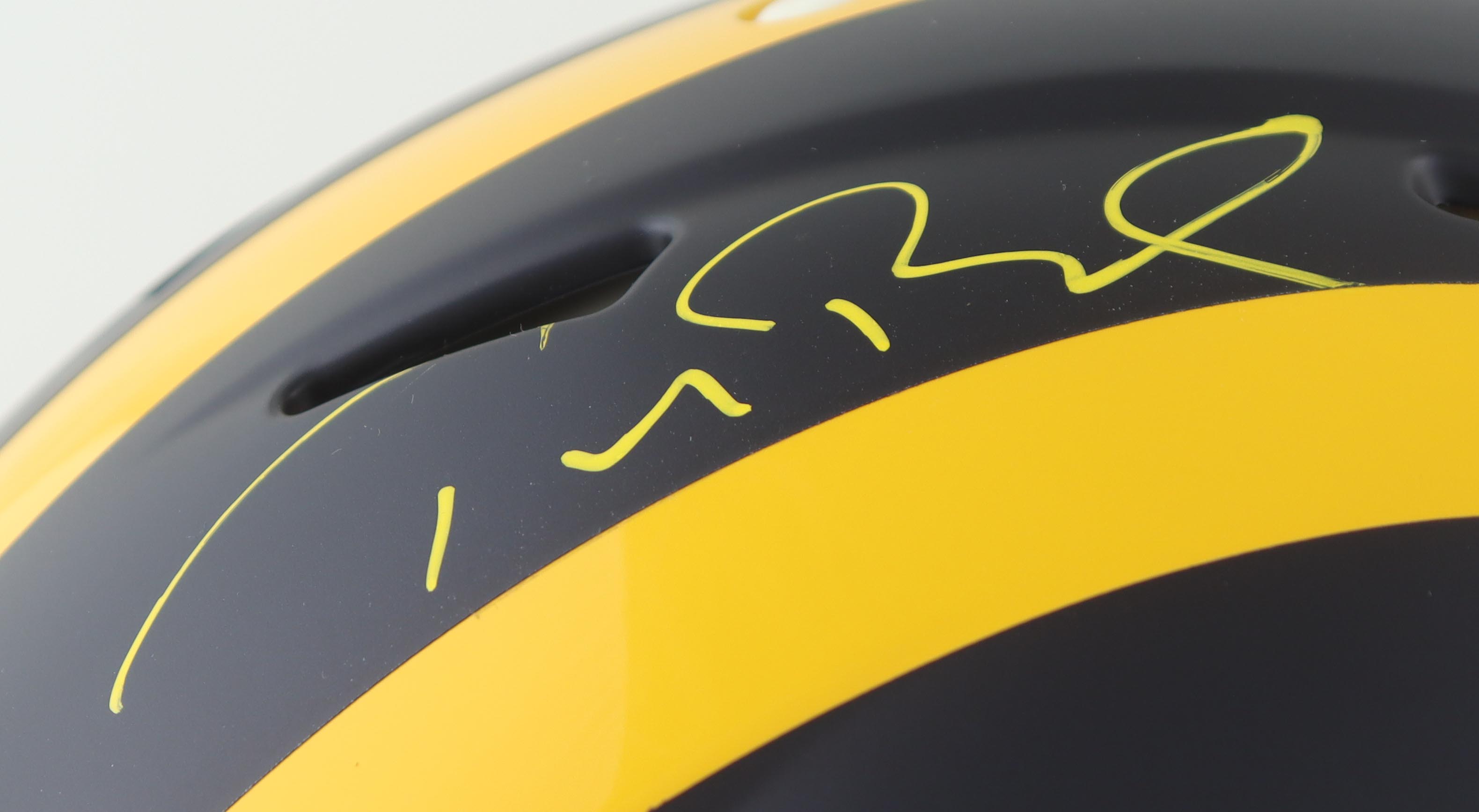 Tom Brady Signed Michigan Wolverines Full-Size Authentic On-Field Speed Helmet (Fanatics) at PristineAuction.com Tom Brady Signed Michigan Wolverines Full-Size Authentic On-Field Speed Helmet (Fanatics) at PristineAuction.com