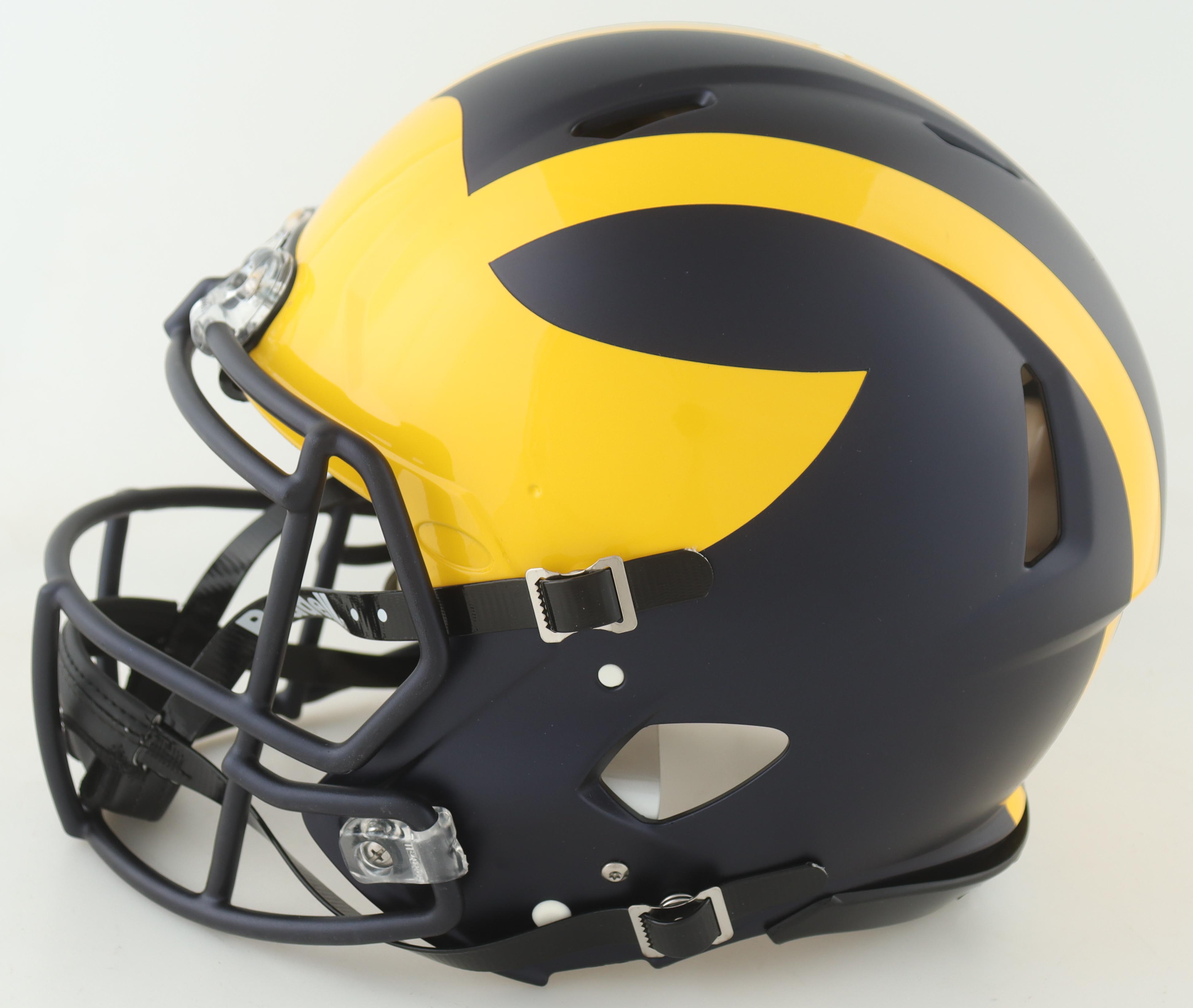 Tom Brady Signed Michigan Wolverines Full-Size Authentic On-Field Speed Helmet (Fanatics) at PristineAuction.com Tom Brady Signed Michigan Wolverines Full-Size Authentic On-Field Speed Helmet (Fanatics) at PristineAuction.com