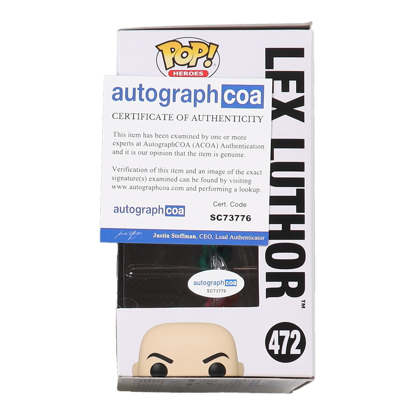 Jesse Eisenberg Signed "WB 100" #472 Lex Luthor Funko Pop! Vinyl Figure (AutographCOA) at PristineAuction.com Jesse Eisenberg Signed "WB 100" #472 Lex Luthor Funko Pop! Vinyl Figure (AutographCOA) at PristineAuction.com