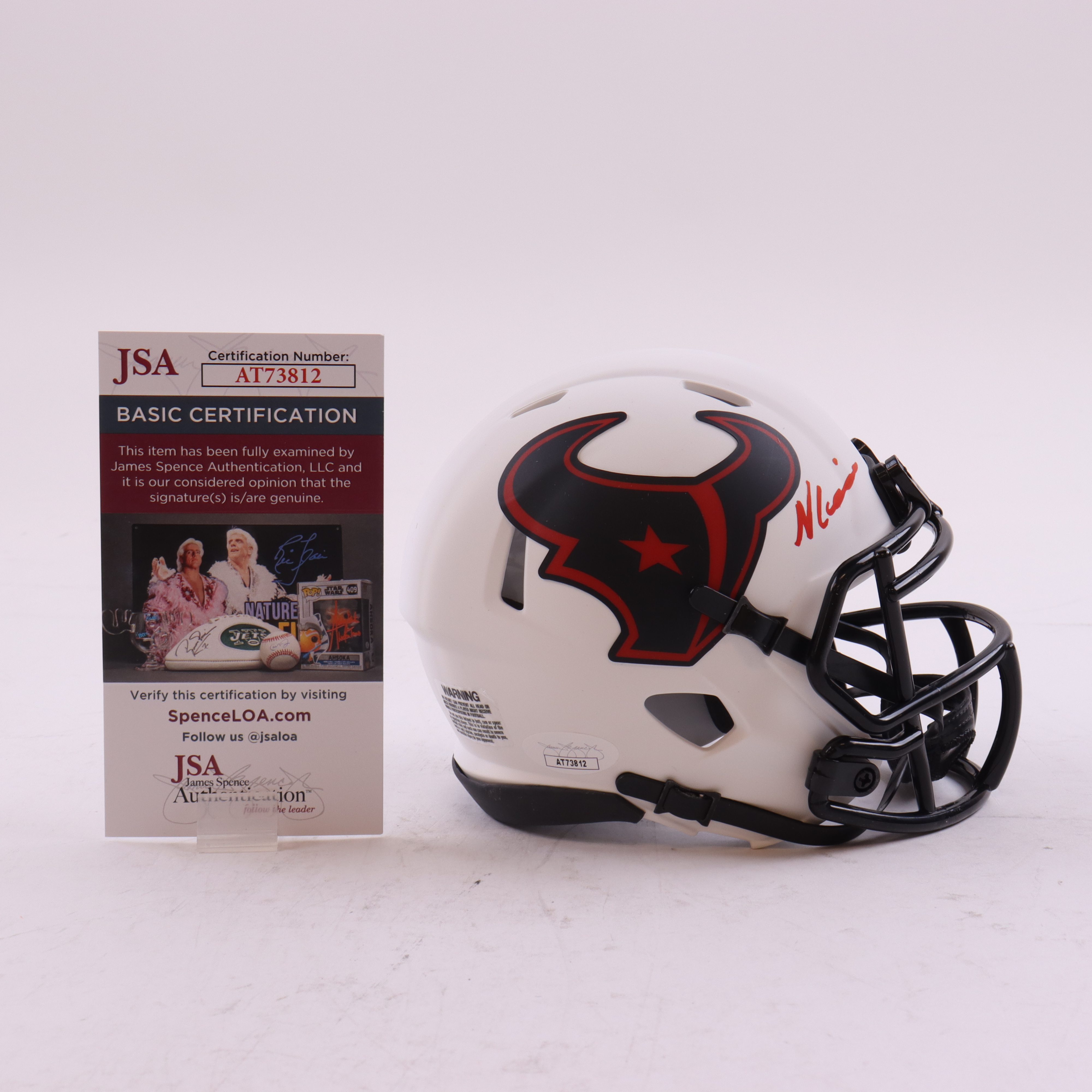 Nico Collins Signed Texans Lunar Eclipse Alternate Speed Mini Helmet (Beckett) at PristineAuction.com Nico Collins Signed Texans Lunar Eclipse Alternate Speed Mini Helmet (Beckett) at PristineAuction.com