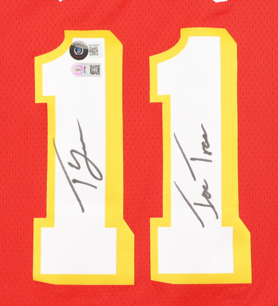 Trae Young Signed Hawks Jersey Inscribed "Ice Trae" (Beckett & USA SM) at PristineAuction.com Trae Young Signed Hawks Jersey Inscribed "Ice Trae" (Beckett & USA SM) at PristineAuction.com