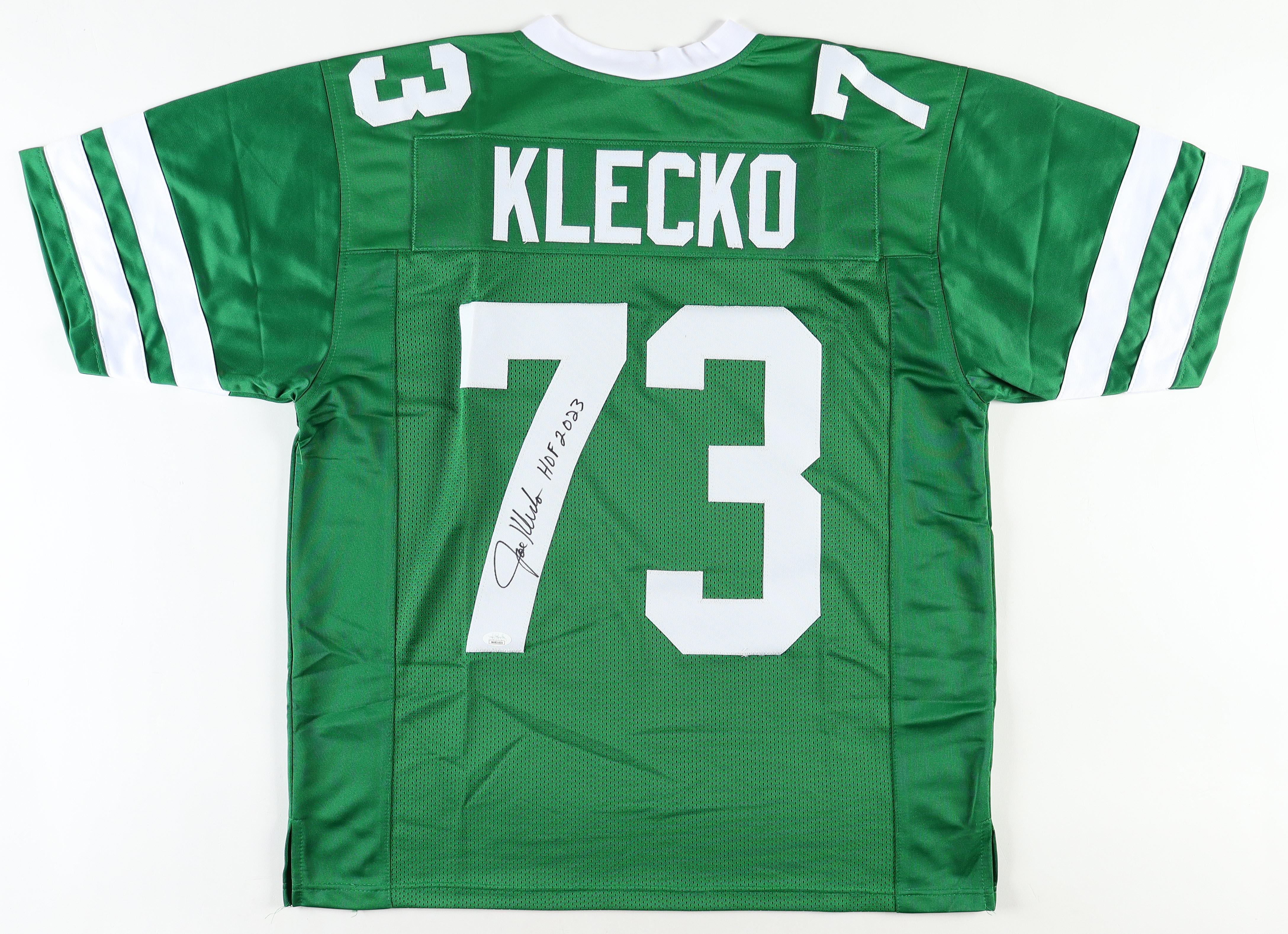 Joe Klecko Signed Jersey Inscribed "HOF 2023" (JSA) at PristineAuction.com Joe Klecko Signed Jersey Inscribed "HOF 2023" (JSA) at PristineAuction.com