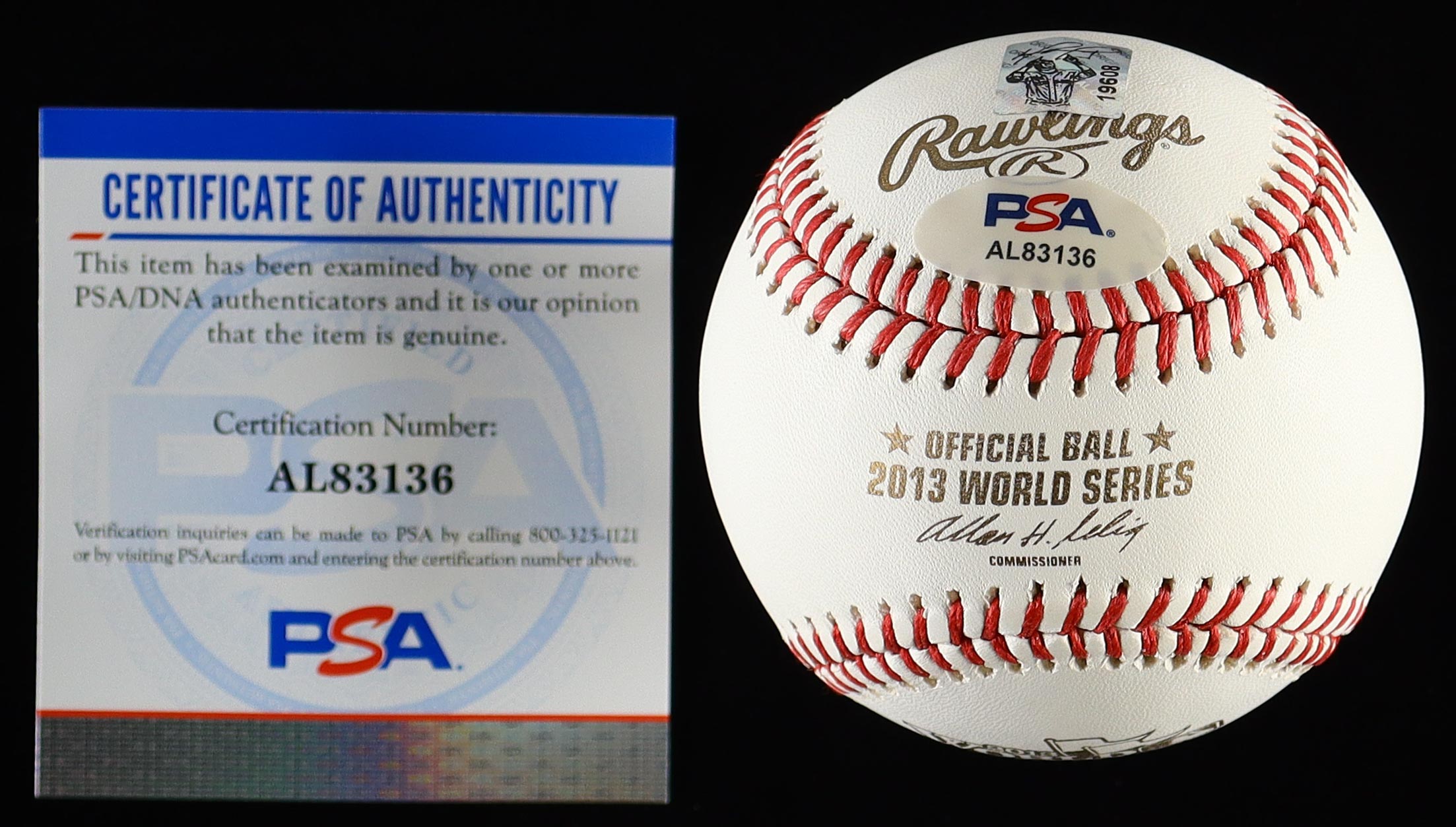 David Ortiz Signed 2013 World Series Logo Baseball (PSA) at PristineAuction.com David Ortiz Signed 2013 World Series Logo Baseball (PSA) at PristineAuction.com