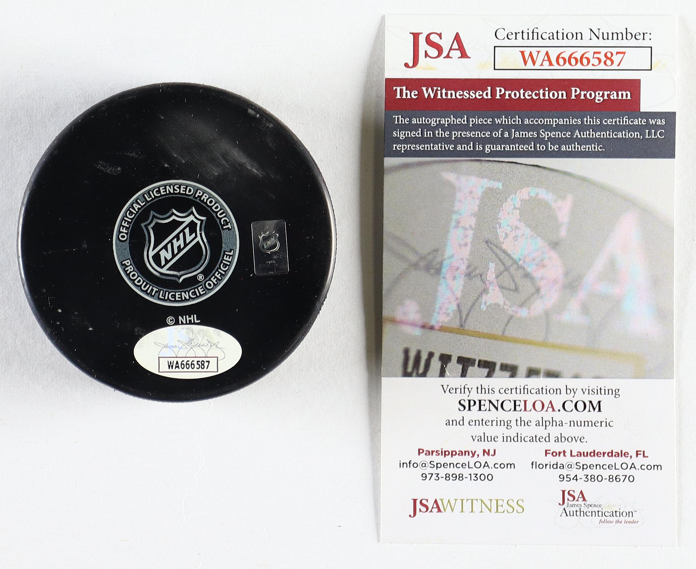 Jay Wells Signed Rangers Logo Hockey Puck Inscribed "1994 SC Champs" (JSA) at PristineAuction.com Jay Wells Signed Rangers Logo Hockey Puck Inscribed "1994 SC Champs" (JSA) at PristineAuction.com