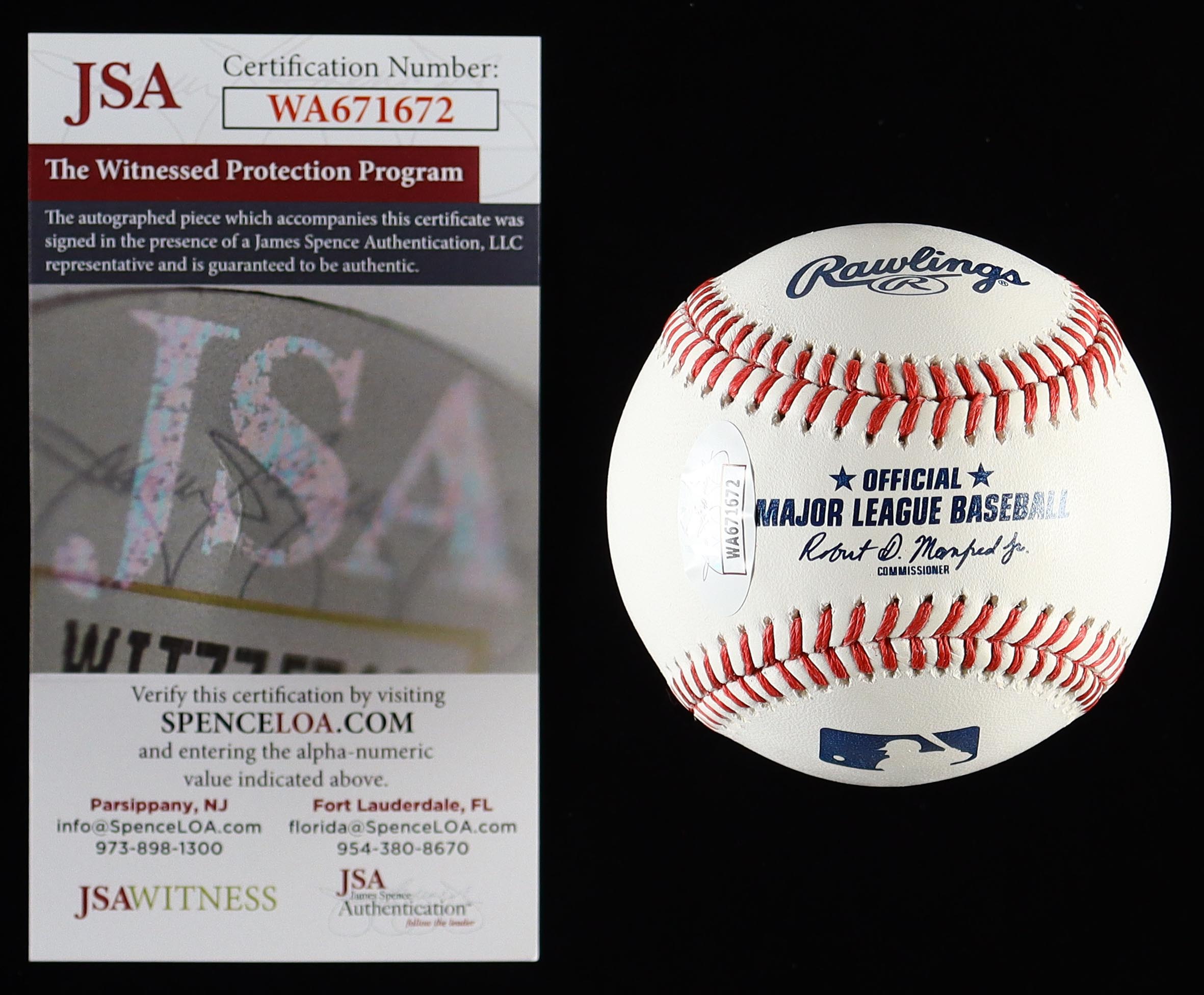 Luis Guillorme Signed OML Baseball Inscribed "Fear The Beard" (JSA) at PristineAuction.com Luis Guillorme Signed OML Baseball Inscribed "Fear The Beard" (JSA) at PristineAuction.com
