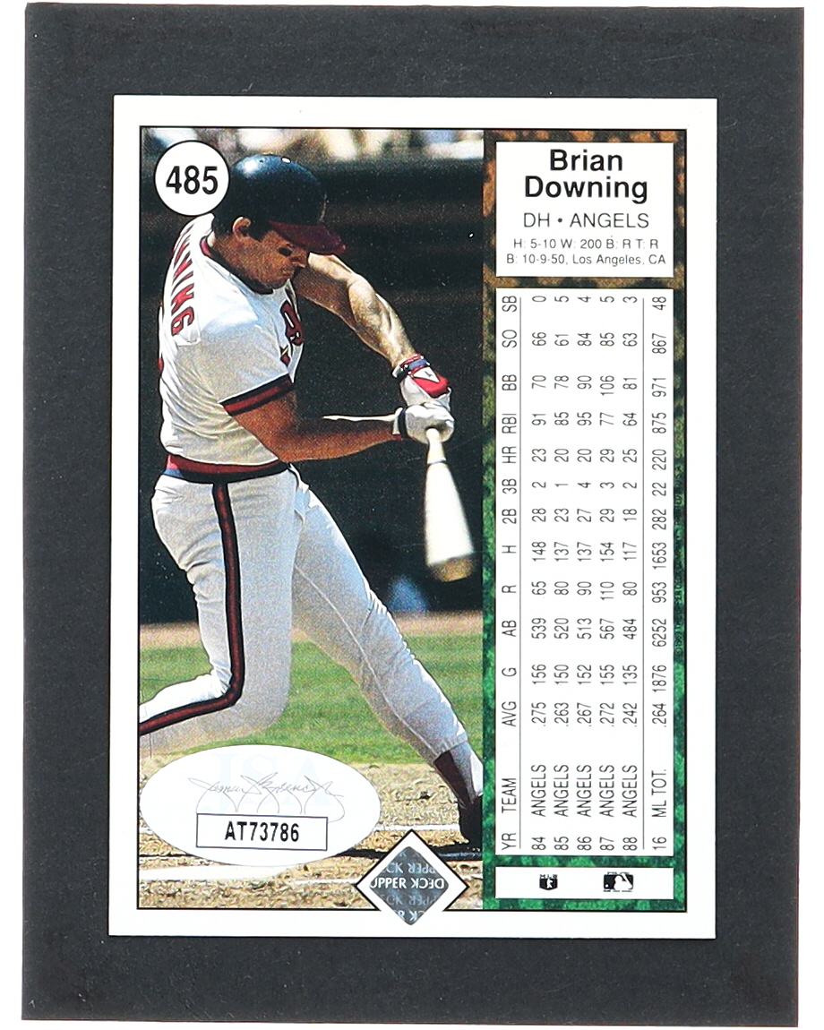 Brian Downing Signed 1989 Upper Deck #485 (JSA) at PristineAuction.com Brian Downing Signed 1989 Upper Deck #485 (JSA) at PristineAuction.com