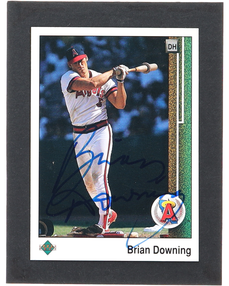Brian Downing Signed 1989 Upper Deck #485 (JSA)