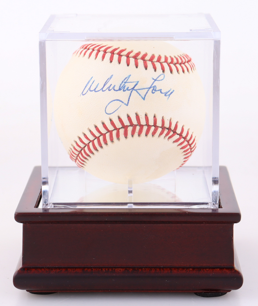 Whitey Ford Signed OAL Baseball with Display Case (PSA) at PristineAuction.com Whitey Ford Signed OAL Baseball with Display Case (PSA) at PristineAuction.com