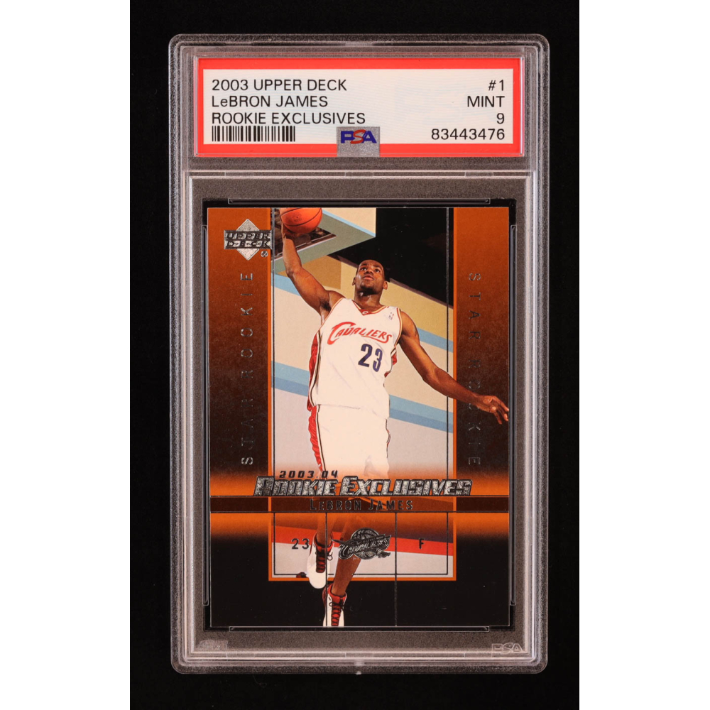 upper deck exquisite lebron james rookie card
