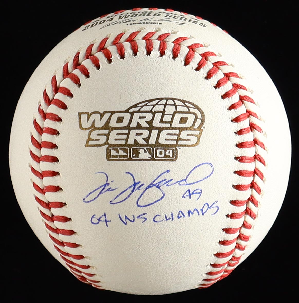 Tim Wakefield Signed World Series Baseball Inscribed "04 WS CHAMPS" (PSA) at PristineAuction.com Tim Wakefield Signed World Series Baseball Inscribed "04 WS CHAMPS" (PSA) at PristineAuction.com